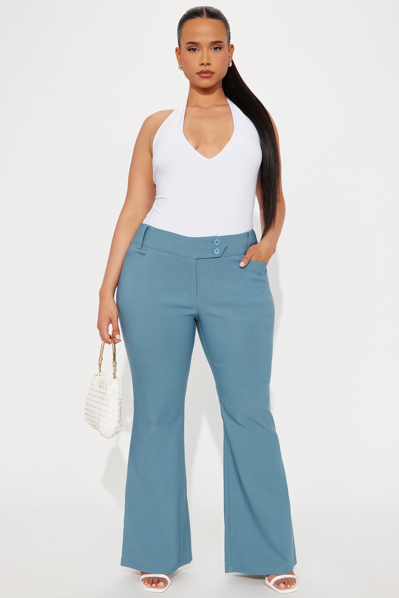 Rou Flare Pant - Blue - Image 4