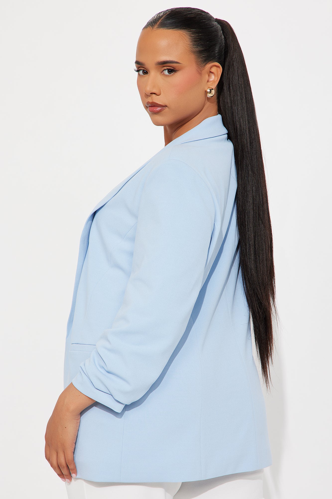 The Celine Blazer - Light Blue - Image 6