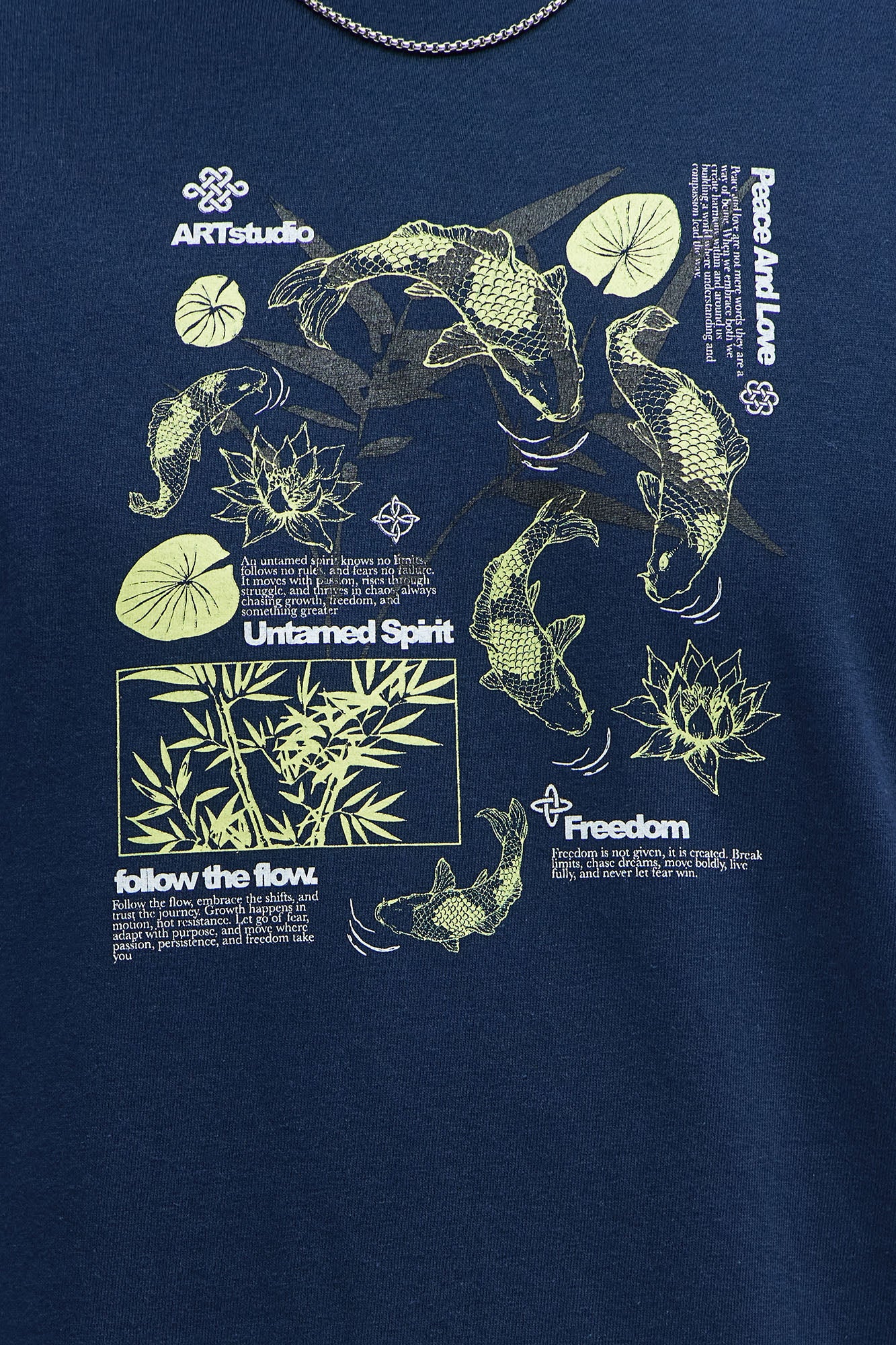 Follow The Flow Short Sleeve Tee - Navy - Image 4