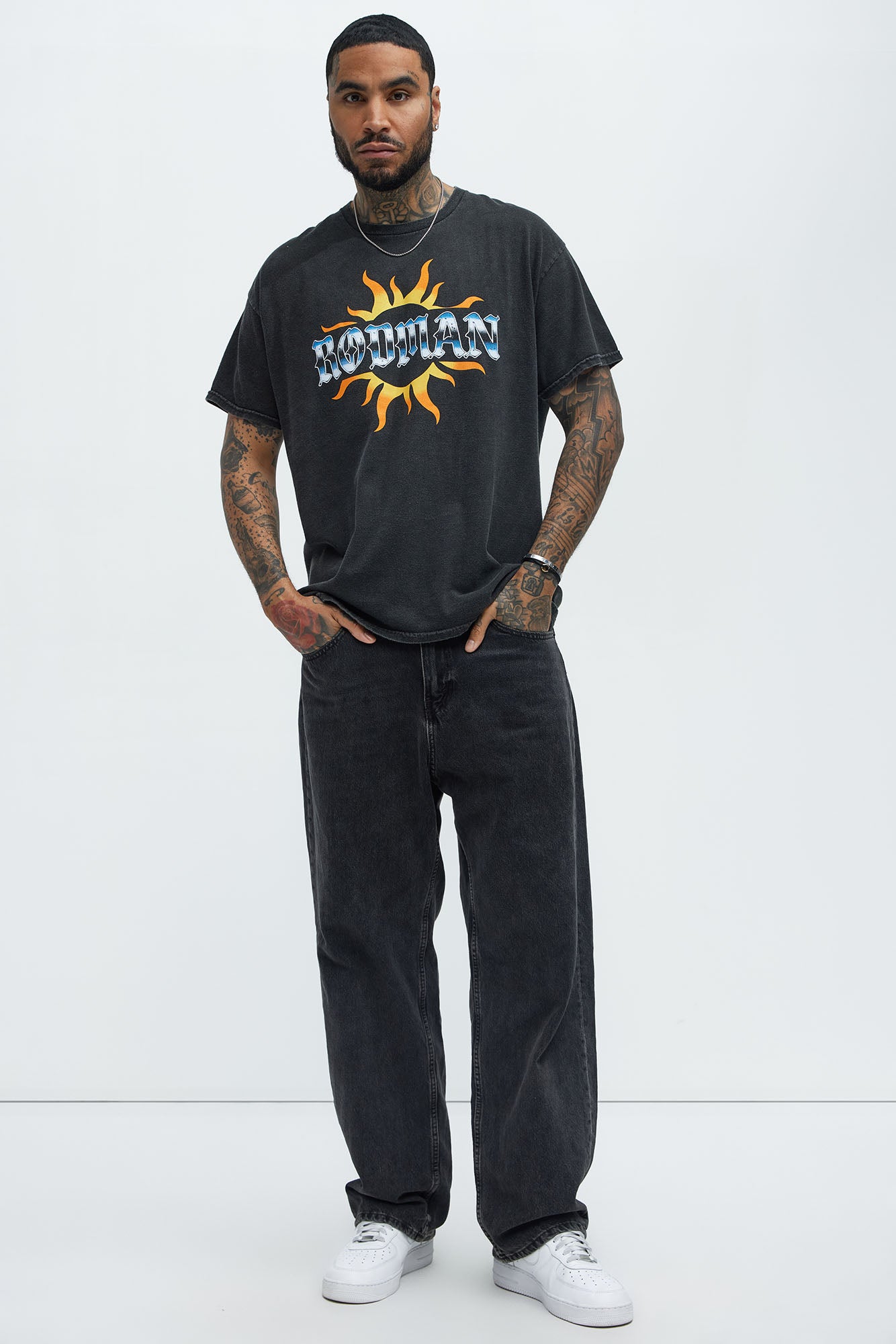 Dennis Rodman Sunny Short Sleeve Tee - Black - Image 3