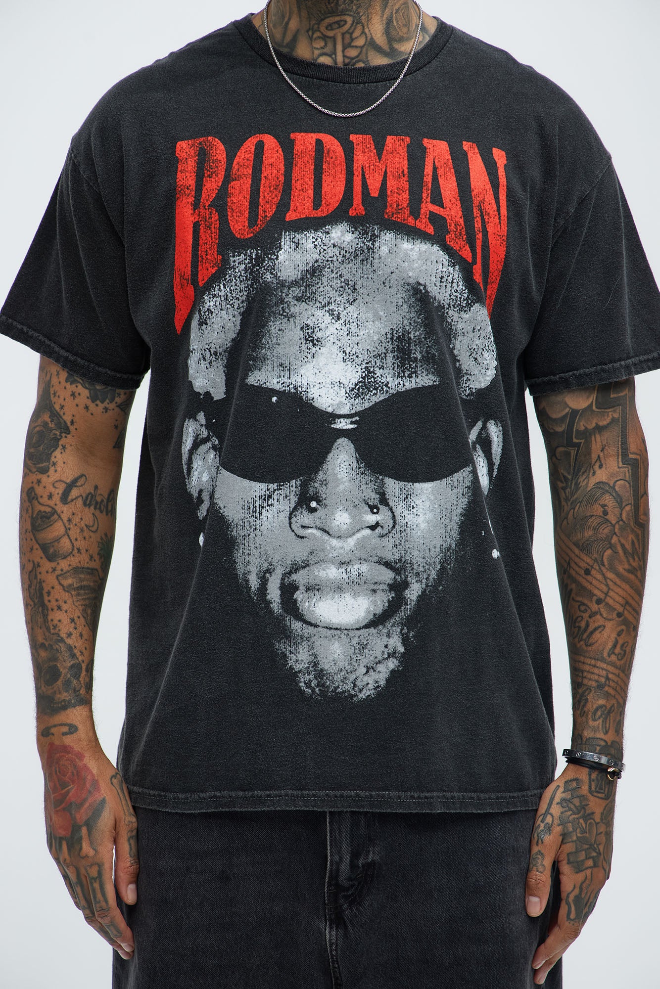 Dennis Rodman Short Sleeve Tee - Black - Image 3