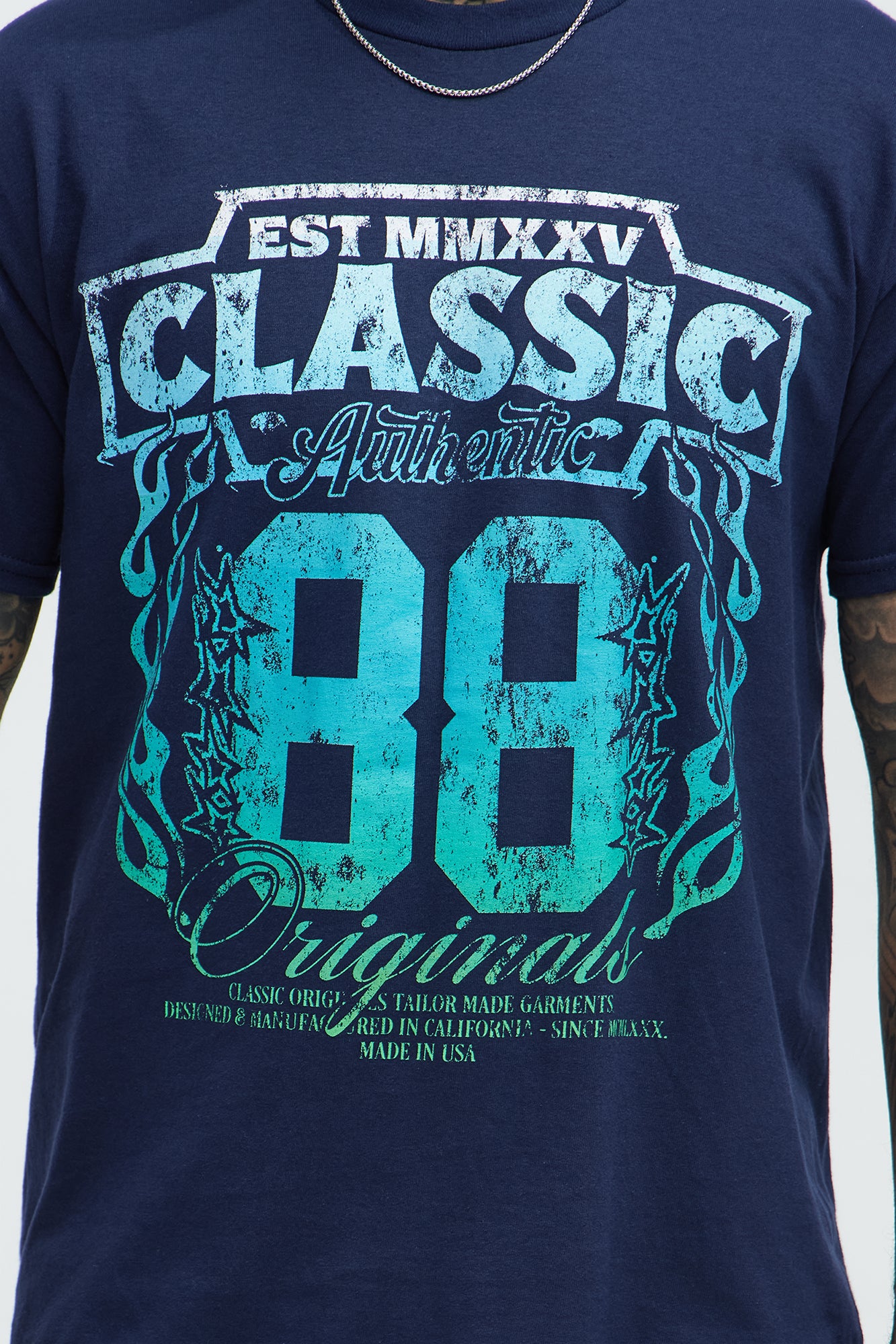 Classics Originals 88 Short Sleeve Tee - Navy - Image 3