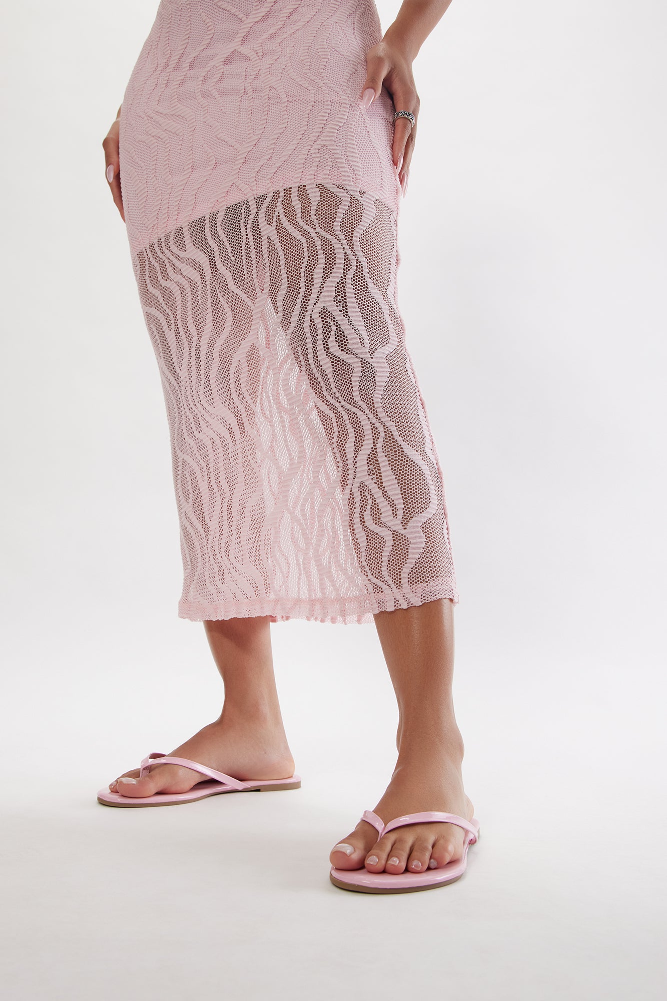 Summer Glow Flat Sandal - Pink - Image 4