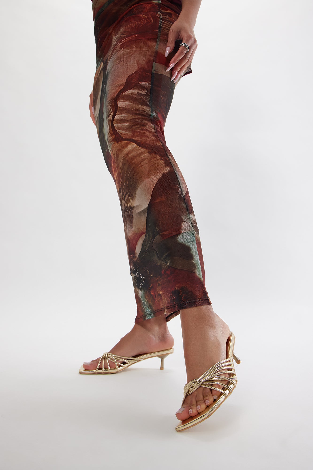Jazzie Kitten Heels - Gold - Image 4