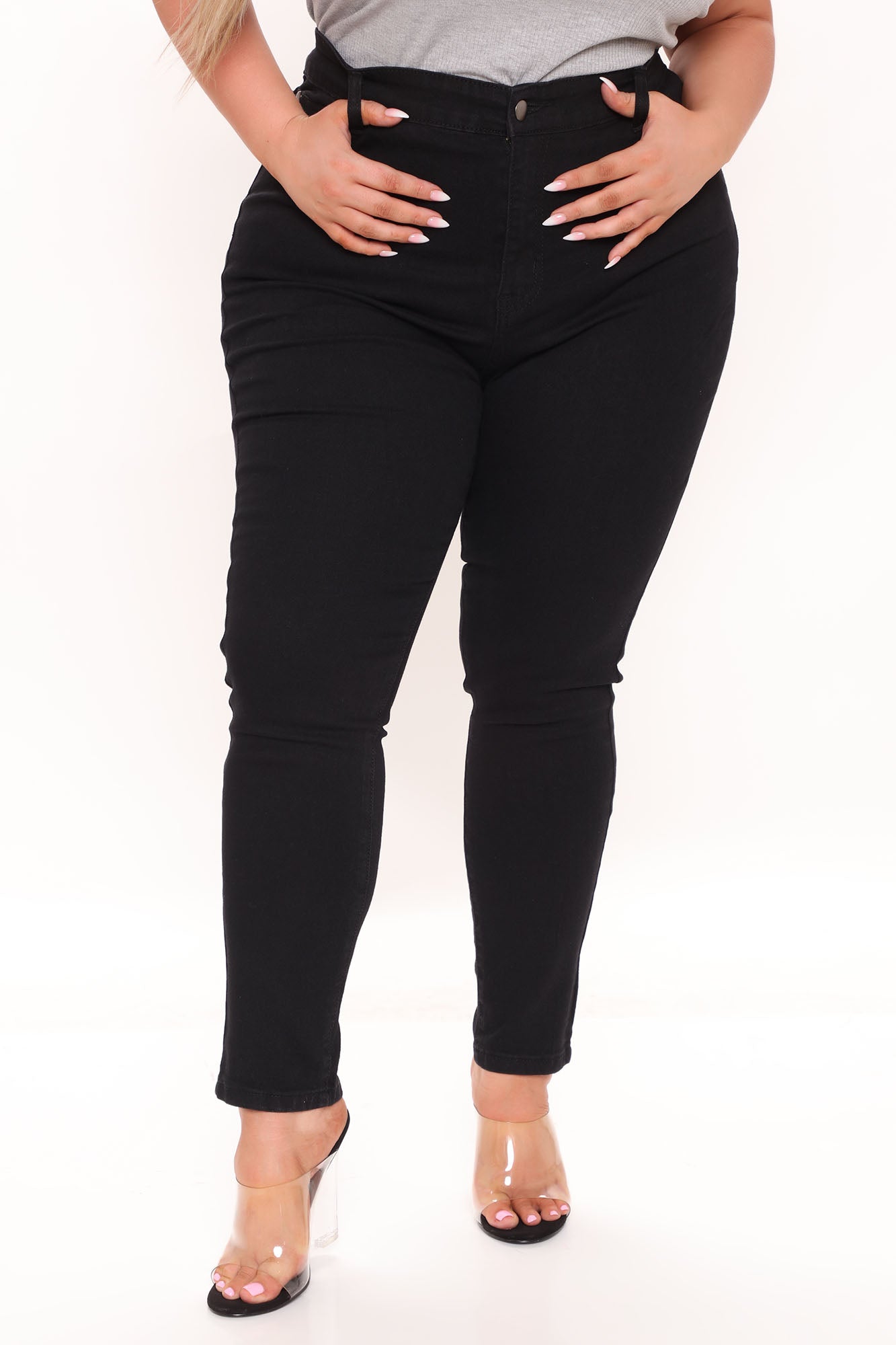 All The Booty Ripped Skinny Jeans - Black - Image 14