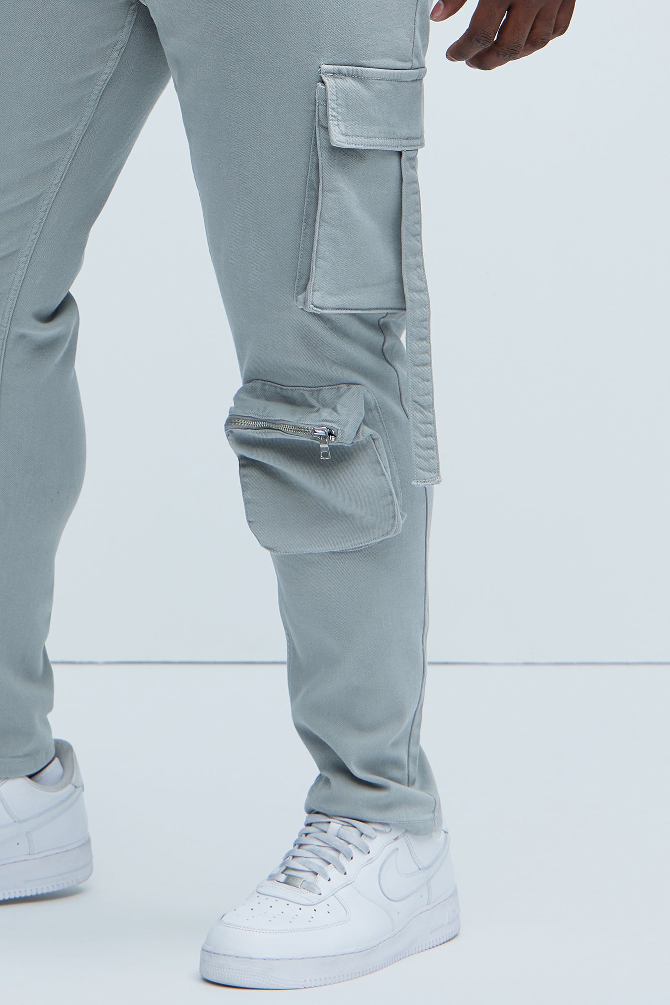 Bradford Skinny Cargo Pants - Grey - Image 7