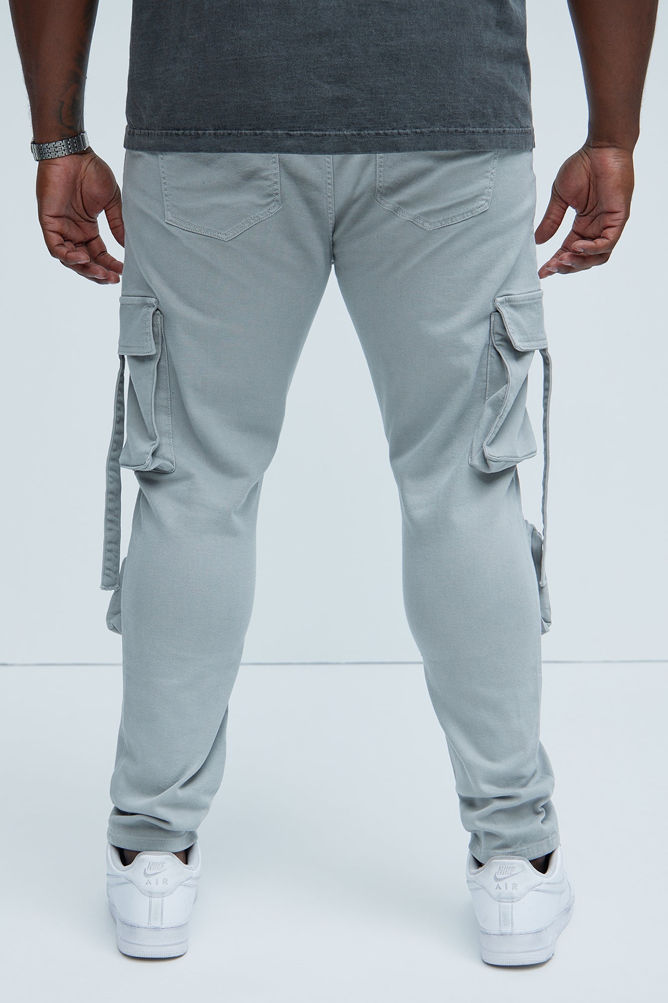 Bradford Skinny Cargo Pants - Grey - Image 8