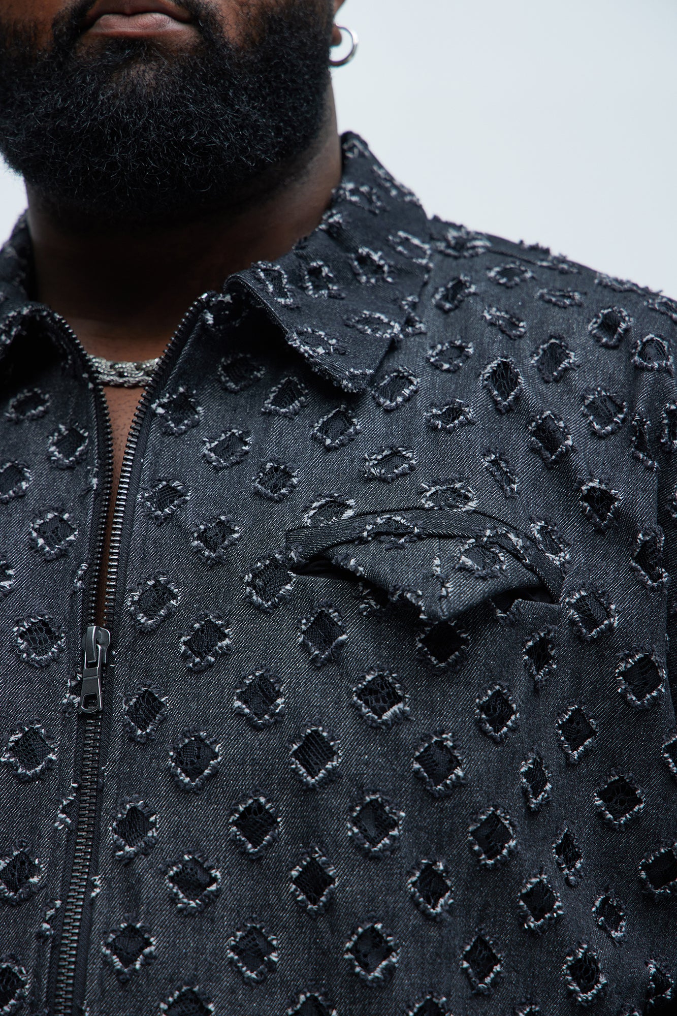 Bravo Cropped Jacket - Black - Image 7