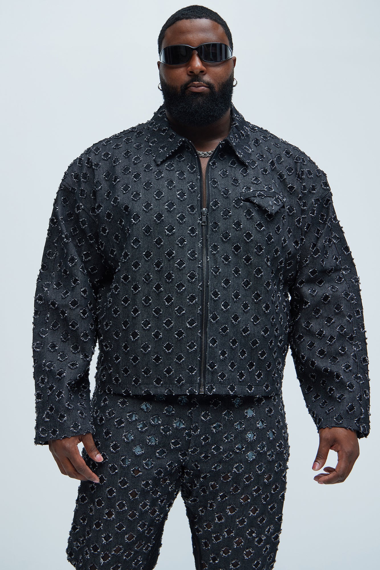 Bravo Cropped Jacket - Black - Image 5