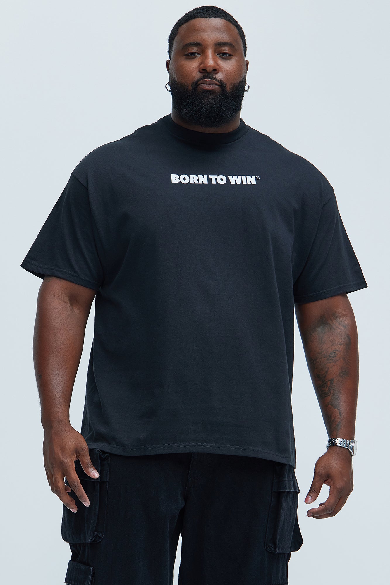 Born To Win Short Sleeve Tee - Black - Image 5