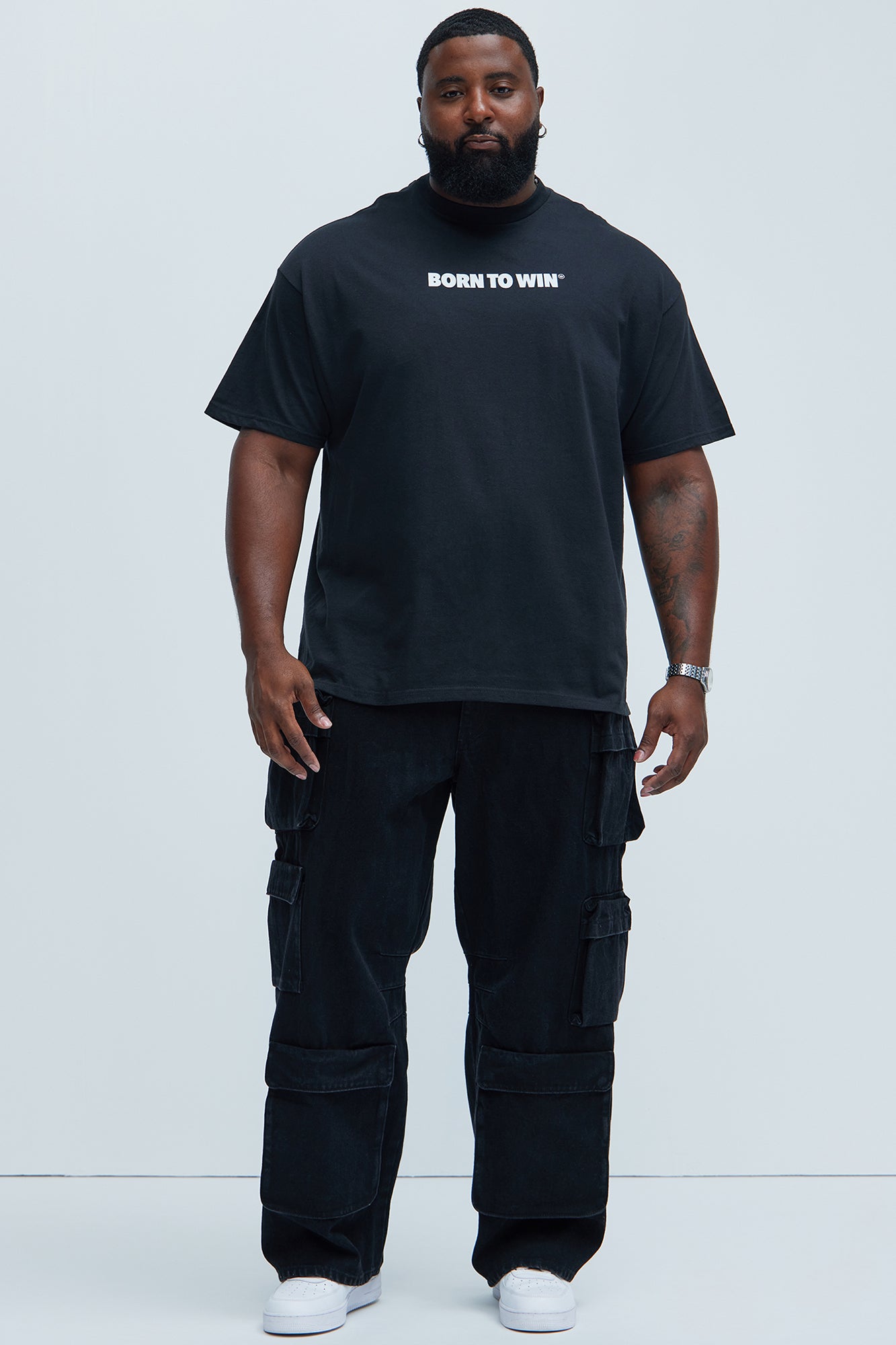 Born To Win Short Sleeve Tee - Black - Image 6