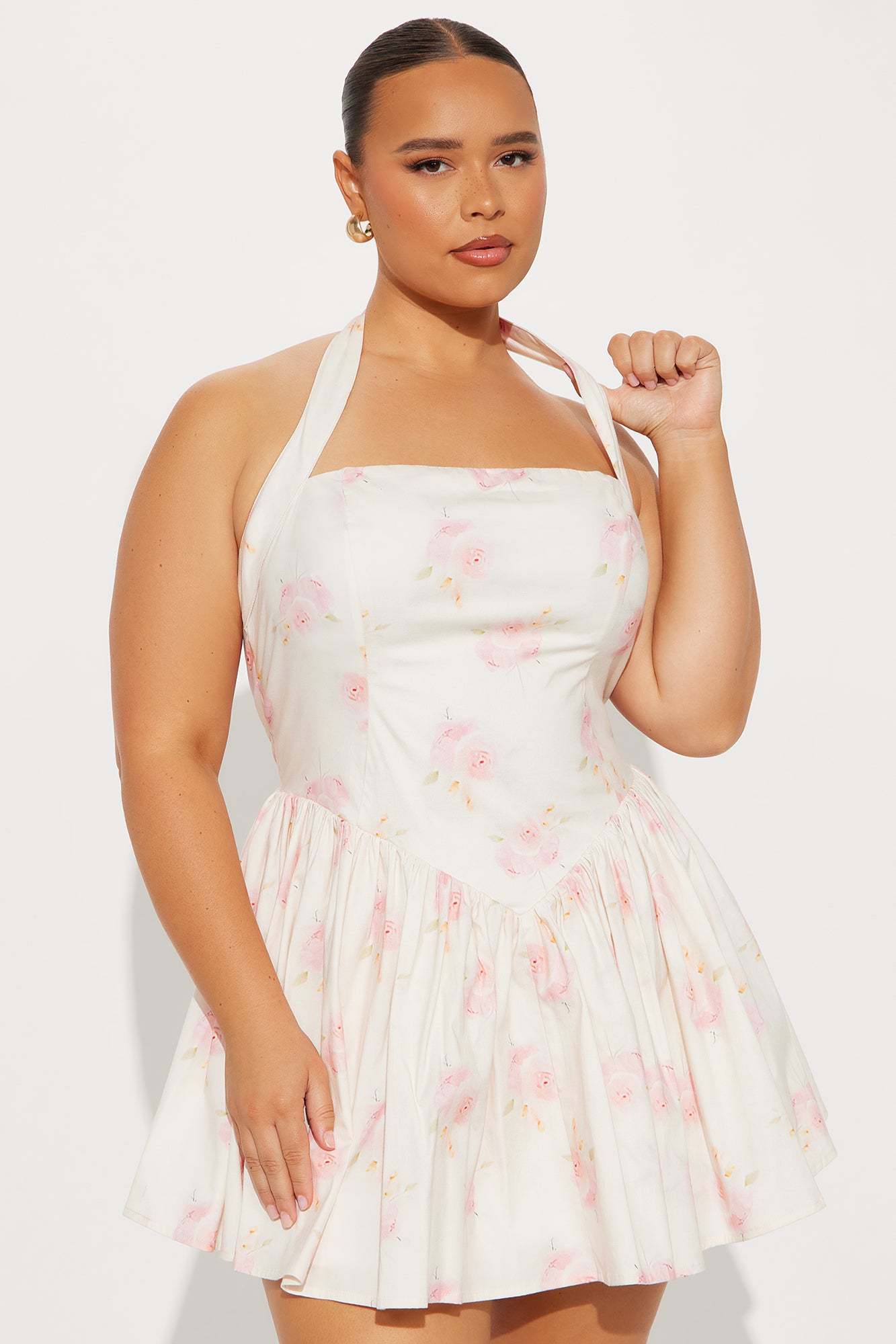 Arabelle Floral Mini Dress - Pink/combo - Image 5