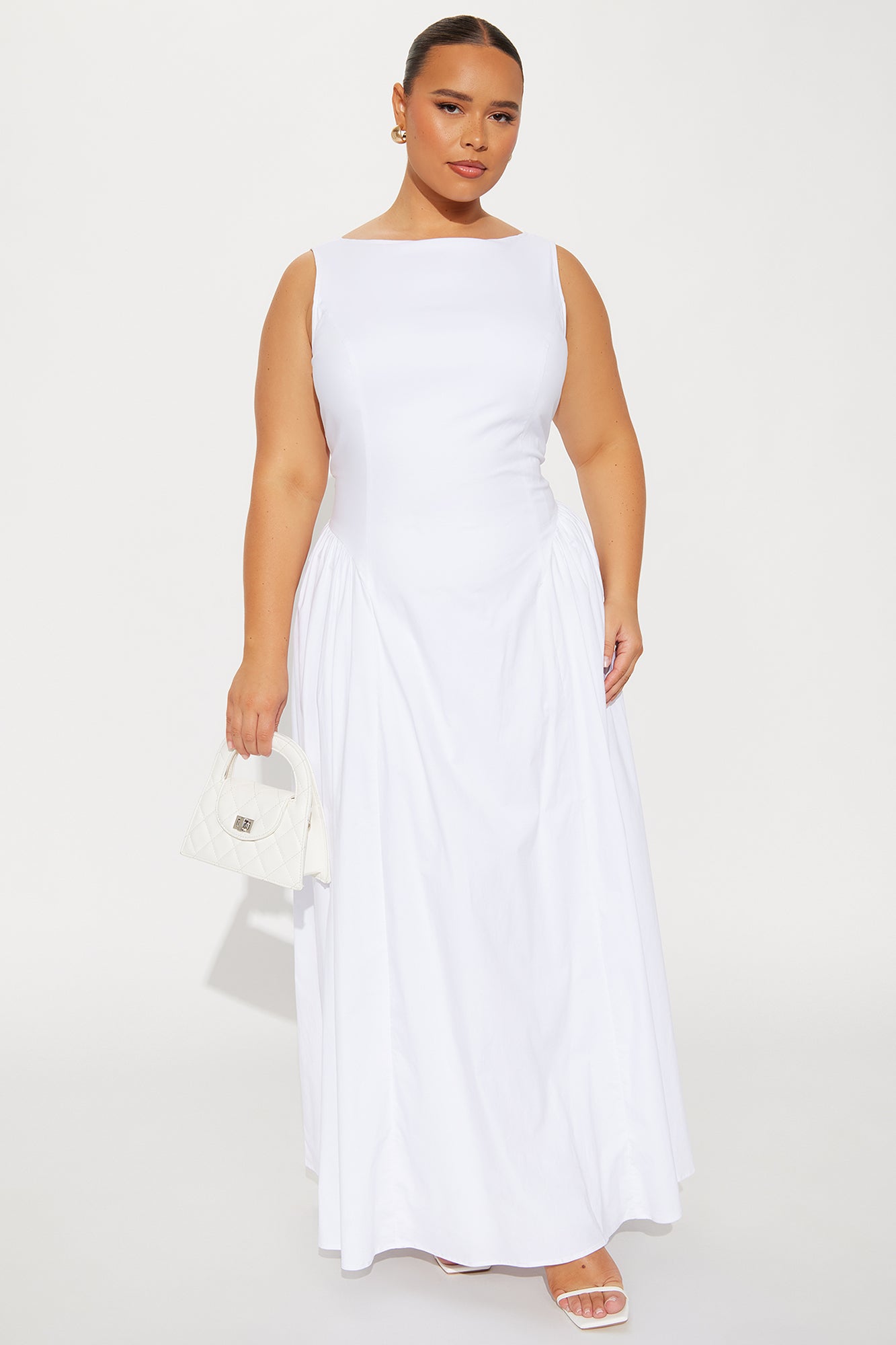 Anne Backless Maxi Dress - White - Image 4