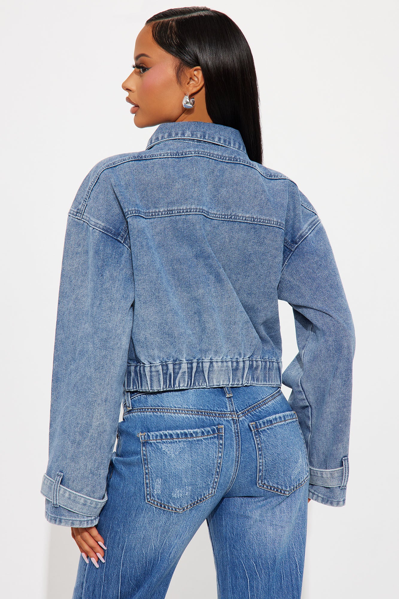Rosalia Denim Jacket - Medium Wash - Image 3