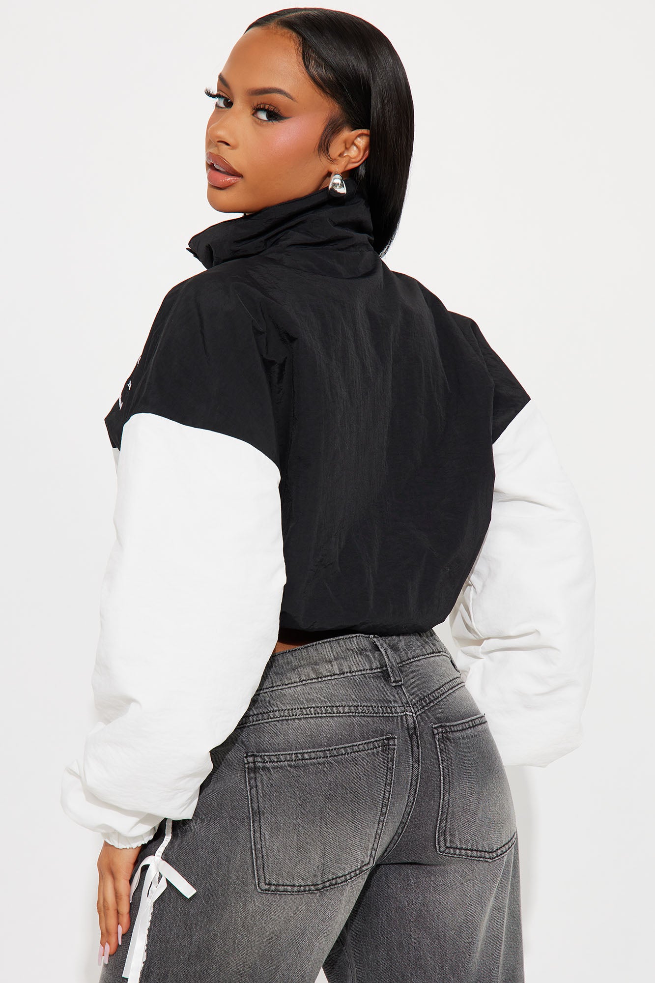 LA Sports Club Athletic Windbreaker - Black/White - Image 4