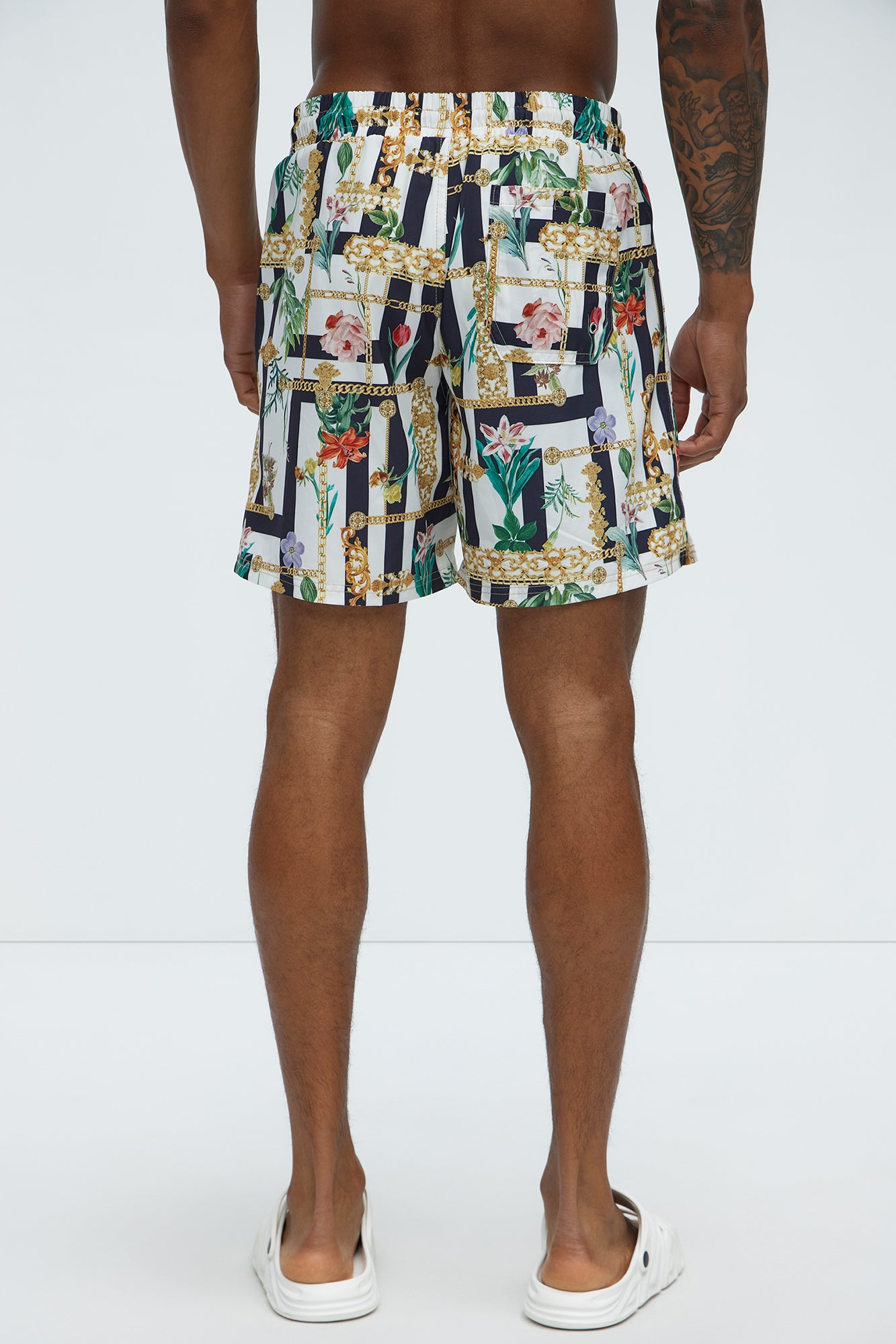 Encino Printed Swim Classic Trunk - Multi Color - Image 3