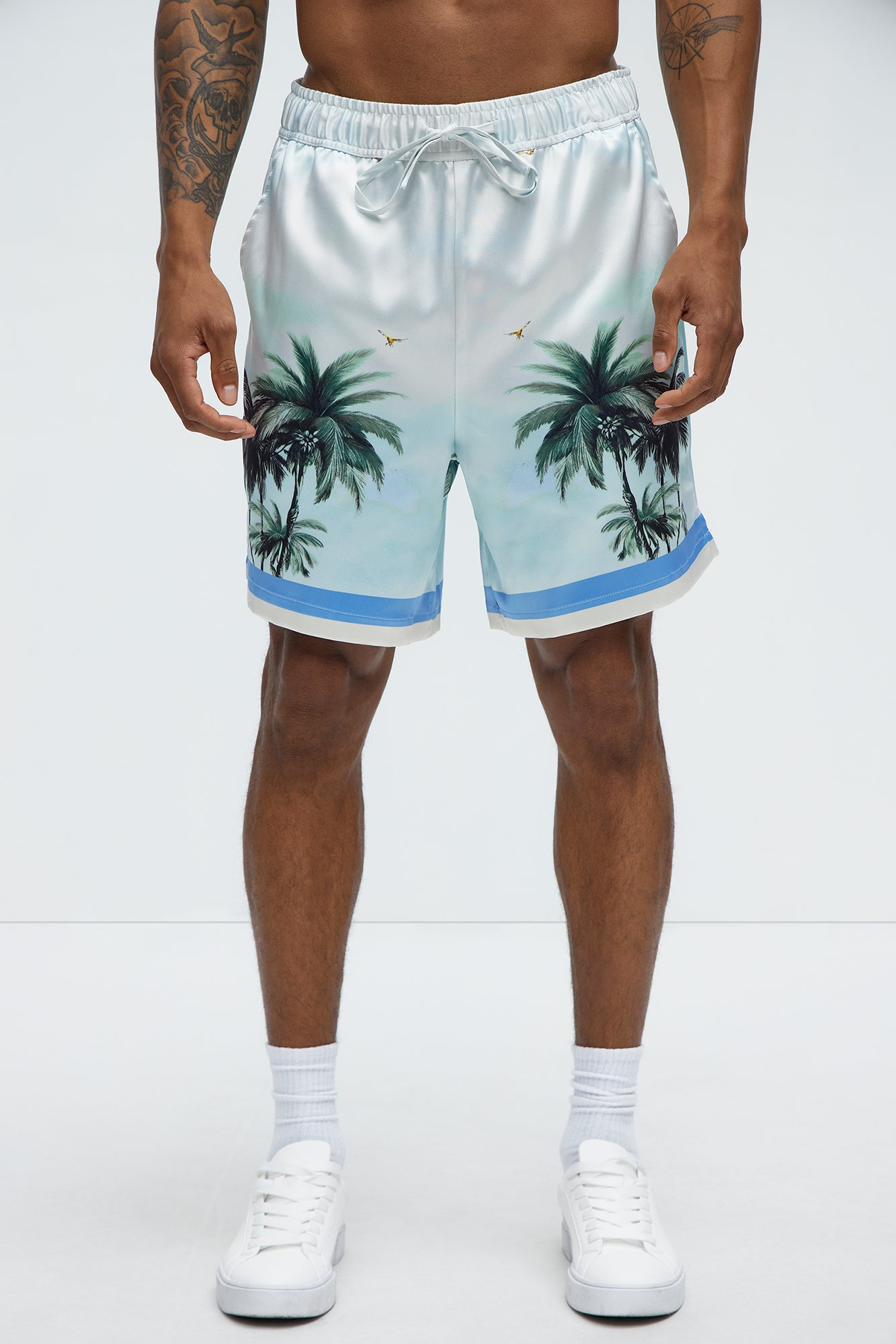 Cockatiel And Palm Resort Shorts - Multi Color - Image 3