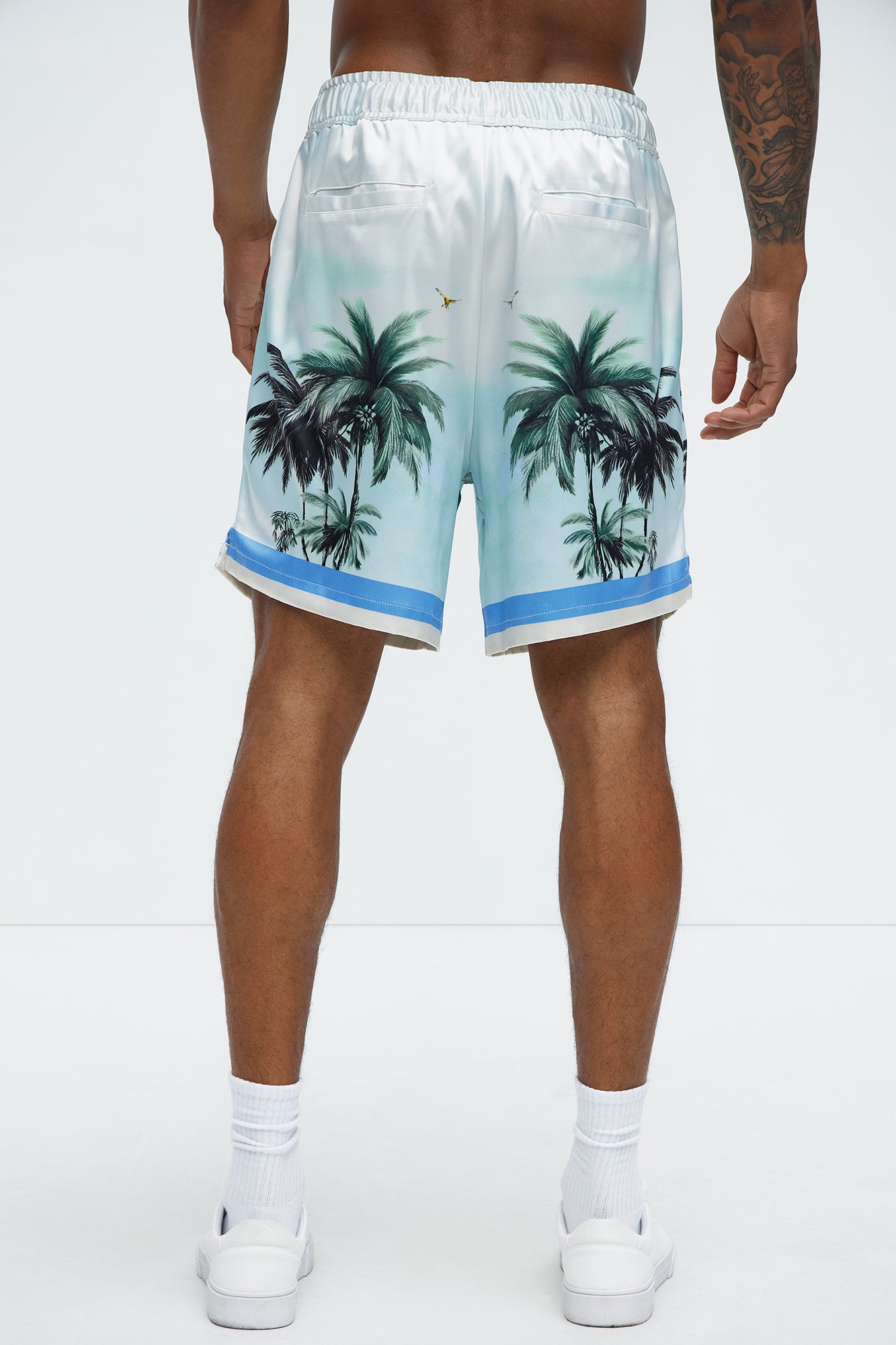 Cockatiel And Palm Resort Shorts - Multi Color - Image 4