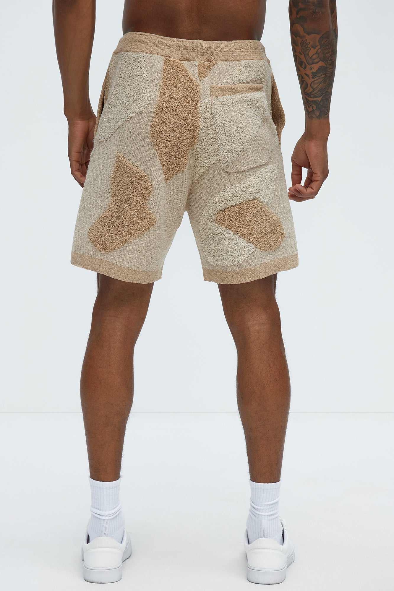 Auron Knitted Shorts - Off White - Image 5