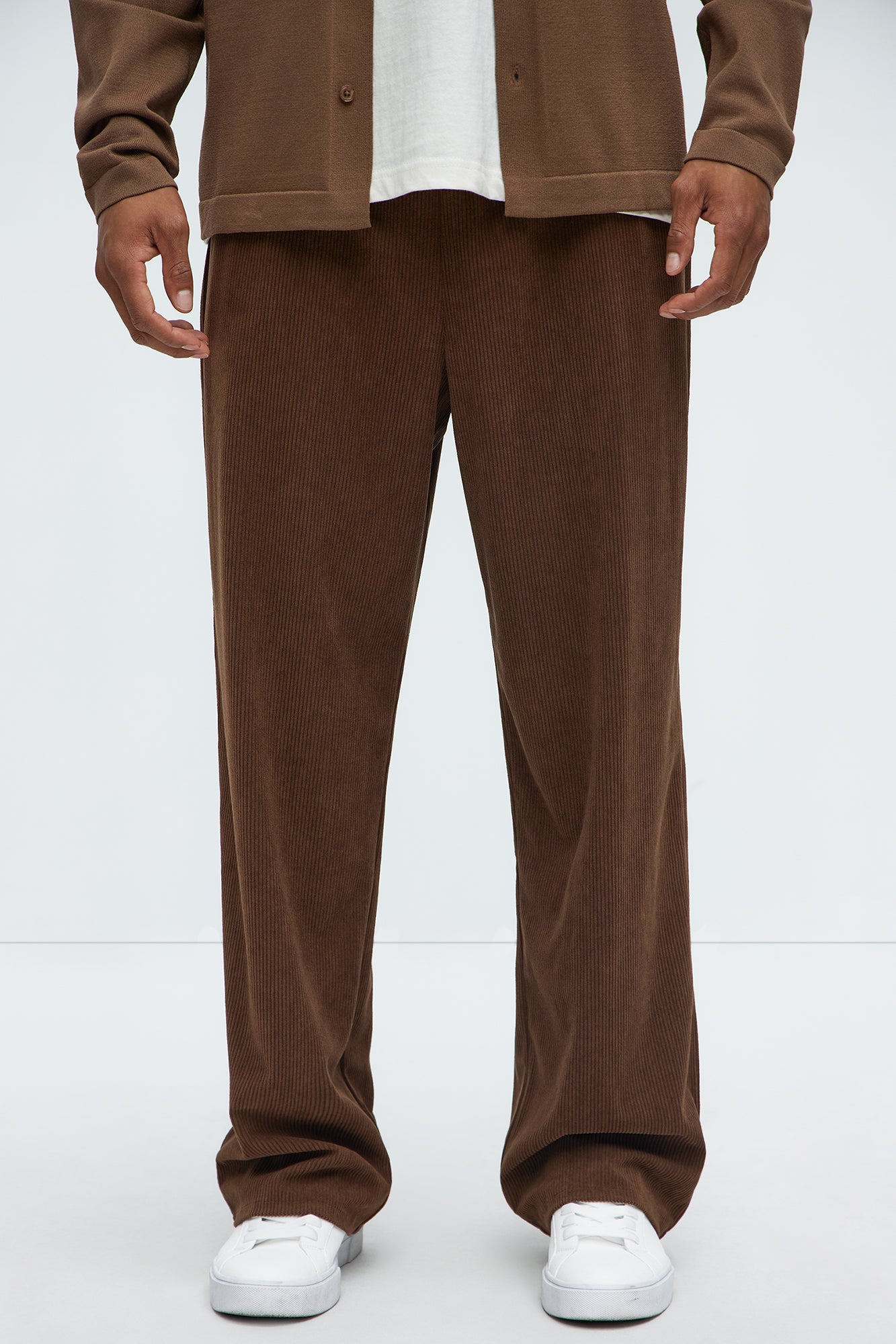 Beau Baggy Corduroy Pants - Brown - Image 3