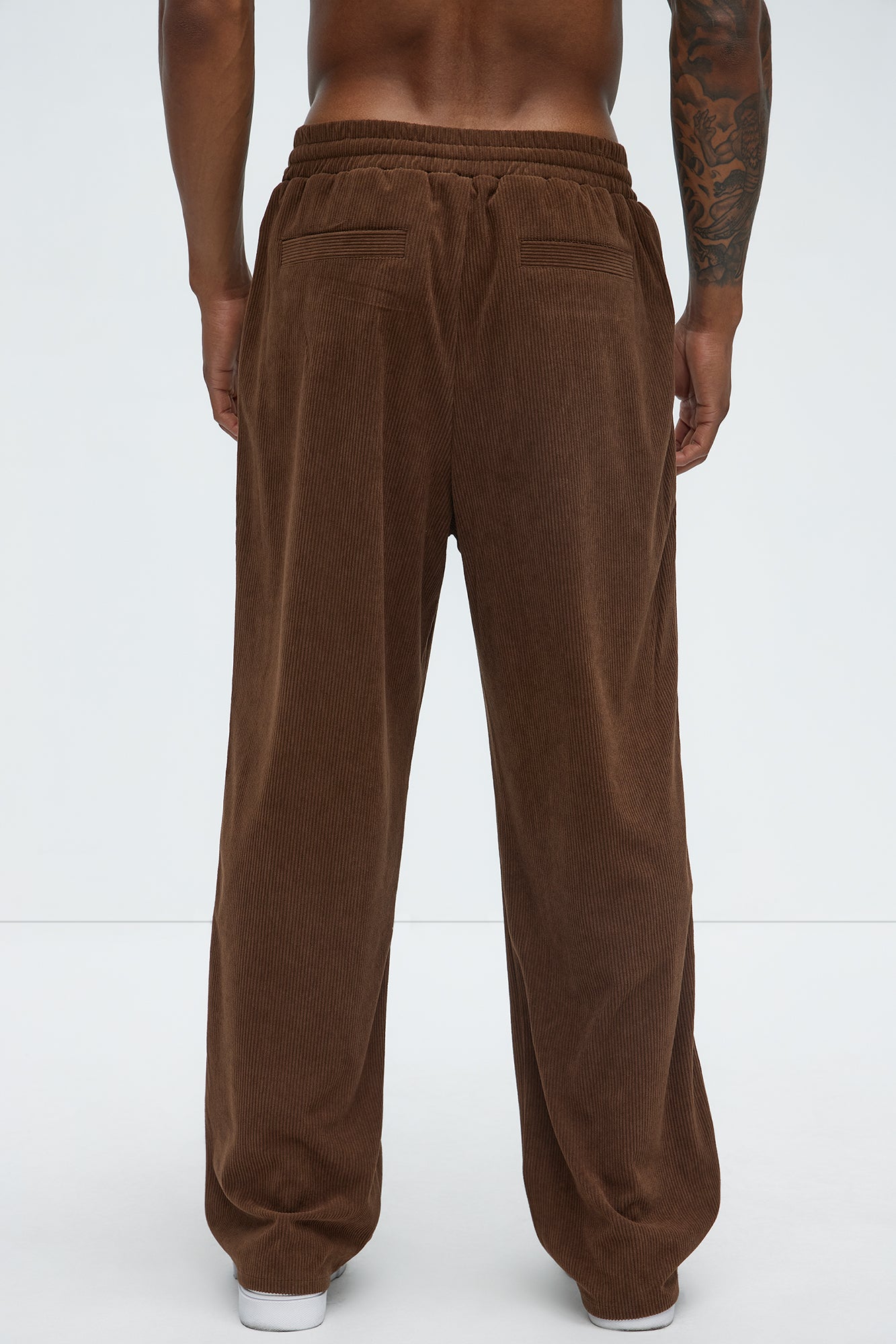 Beau Baggy Corduroy Pants - Brown - Image 4