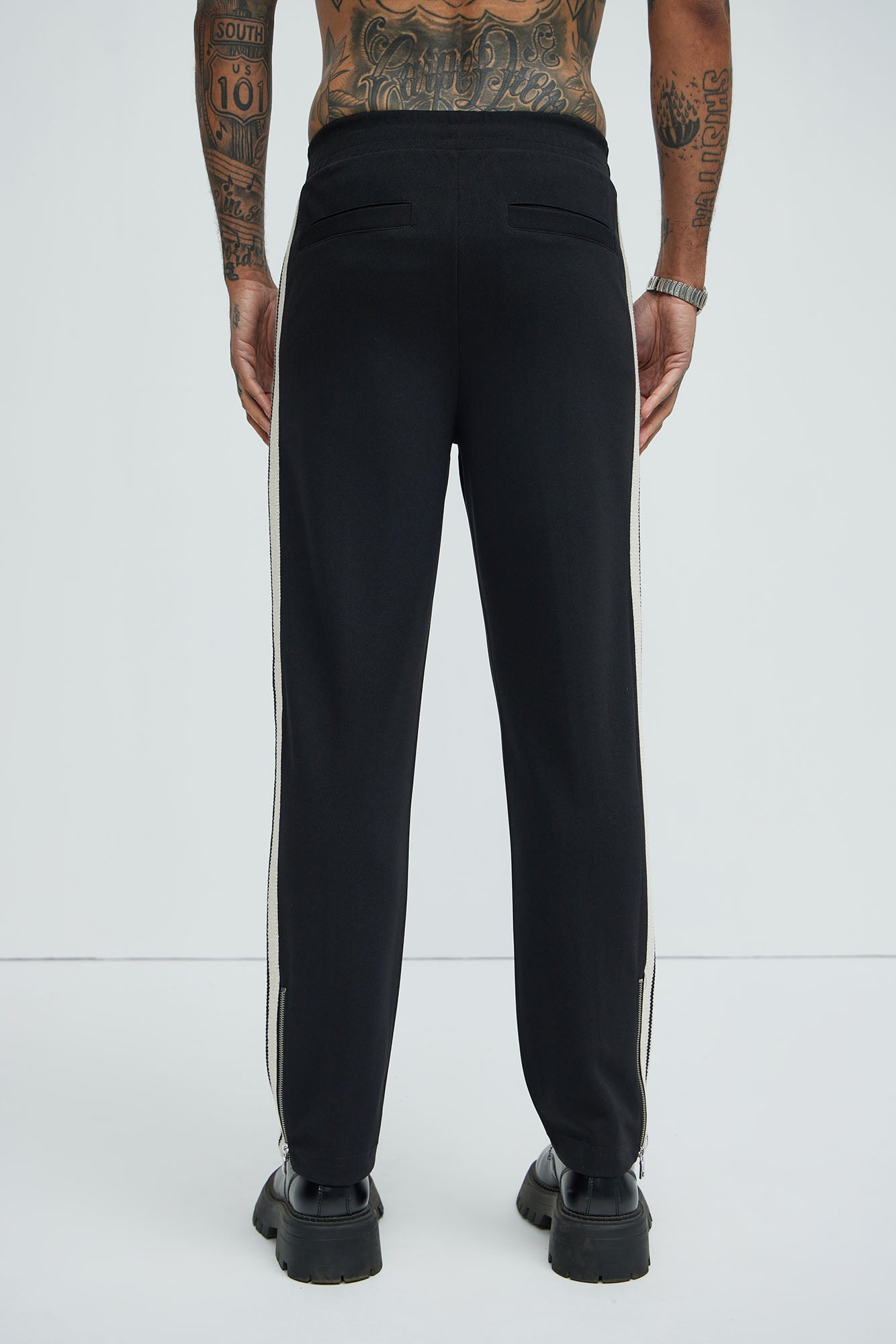 Dennis Classic Knit Track Pants - Black - Image 5
