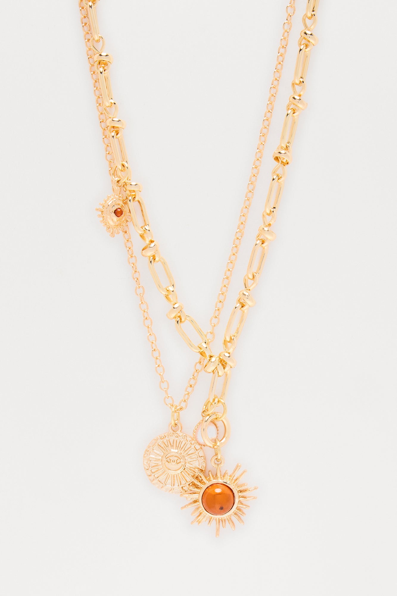 Shining Brighter Statement Layered Necklace - Gold - Image 3