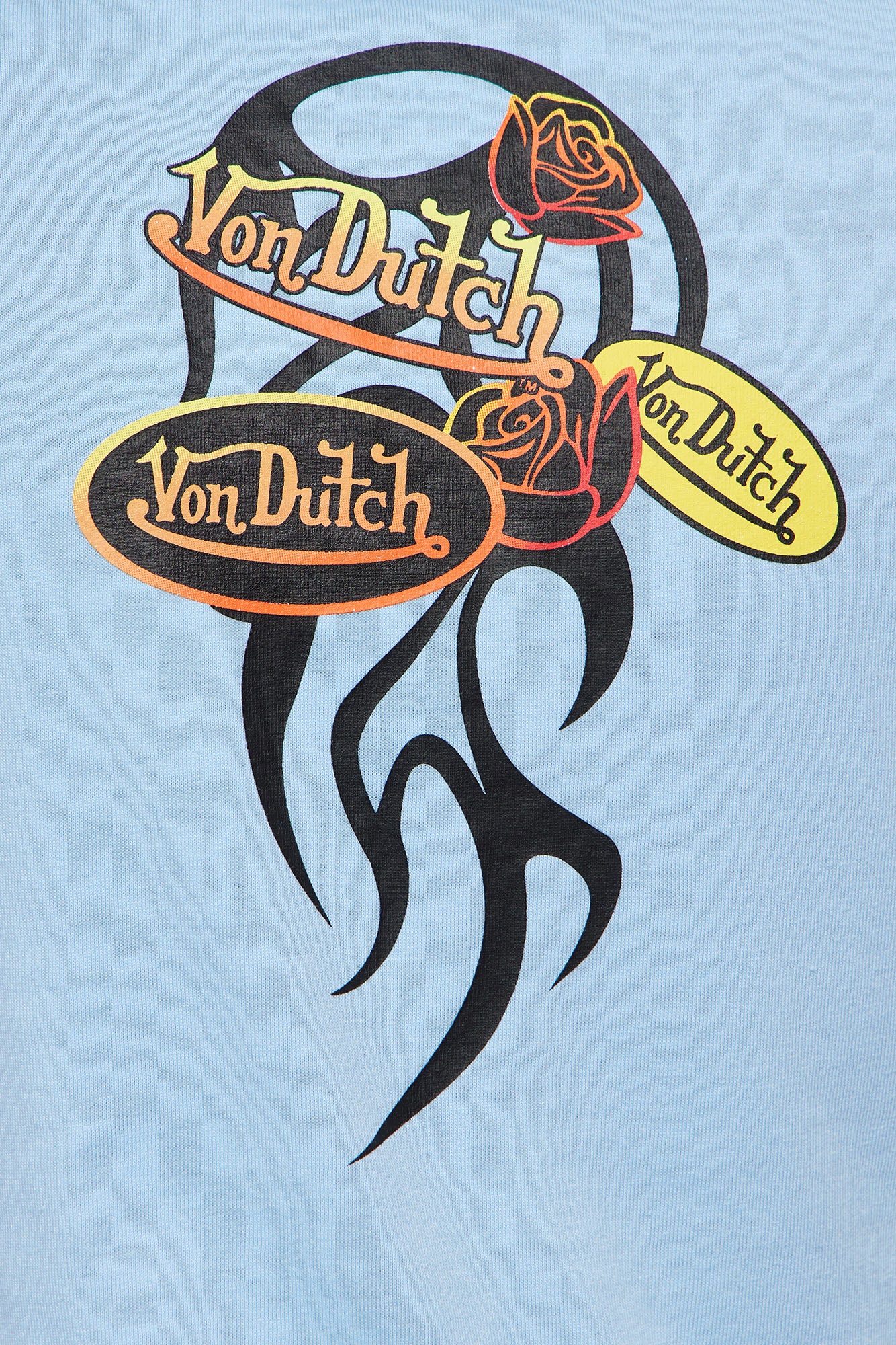Von Dutch Fiery Heart Muscle Tee - Blue/combo - Image 4