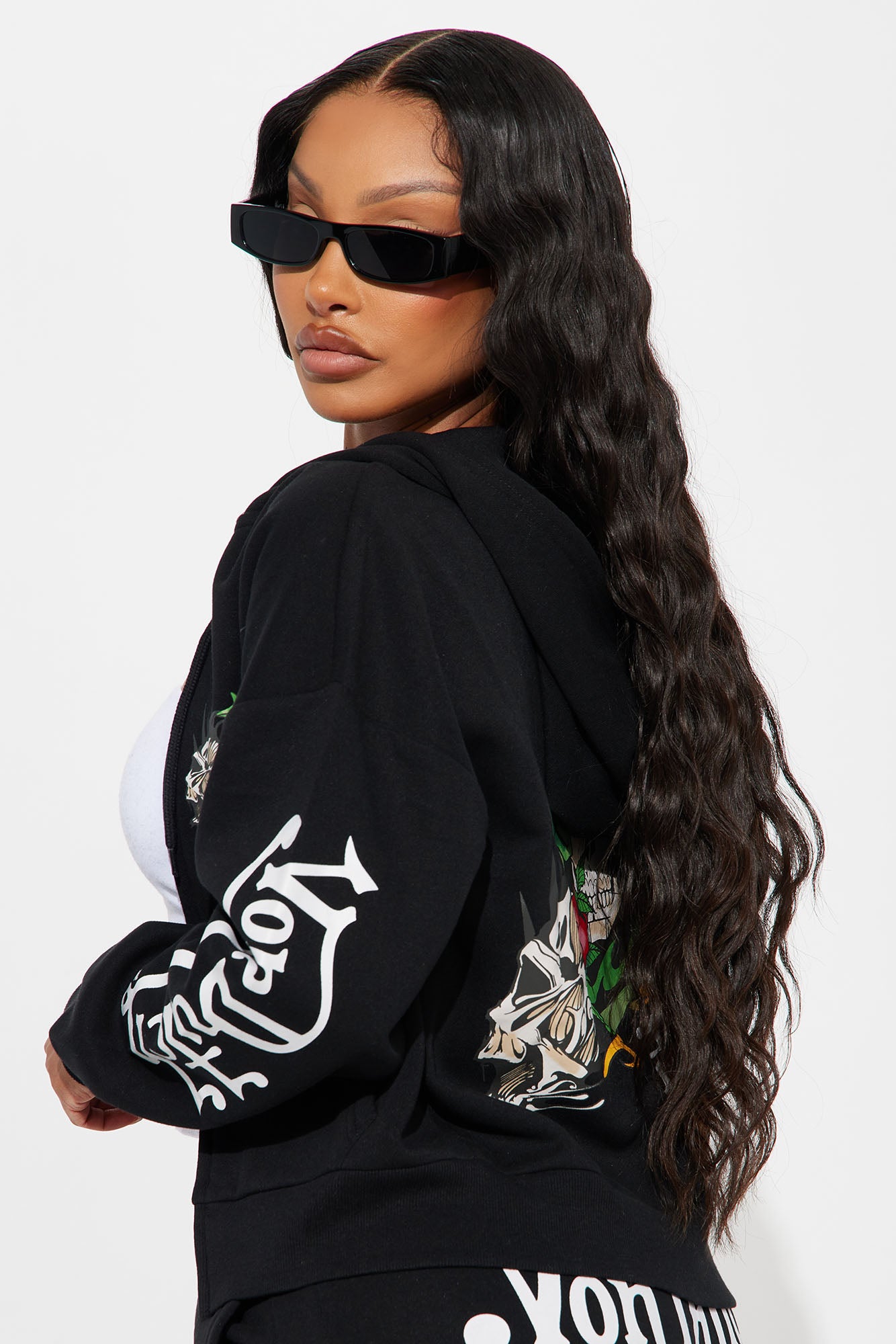 Von Dutch Skull Oasis Zip Up Hoodie - Black/combo - Image 4