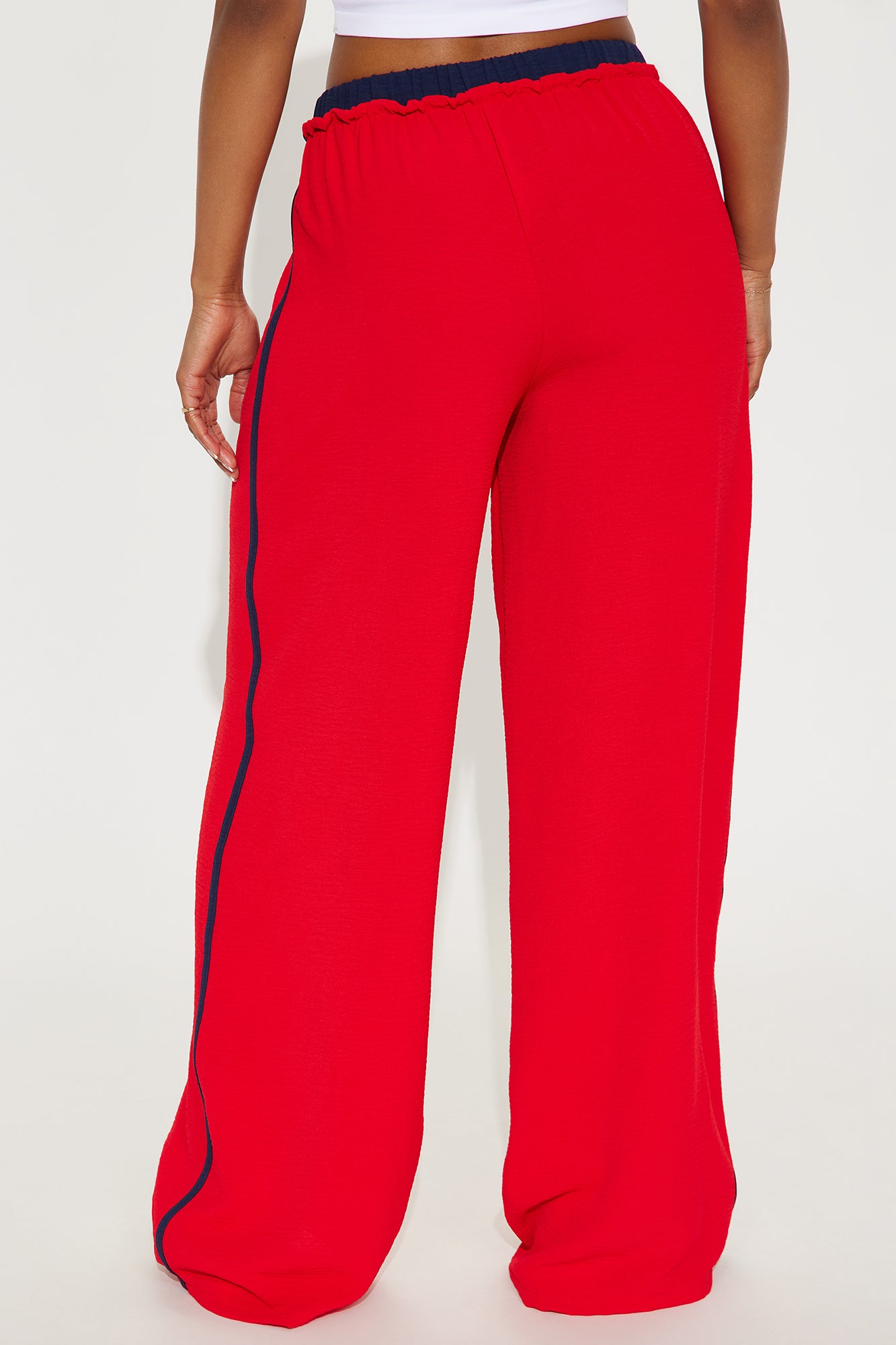 Dana Double Waistband Track Pant - Red - Image 3