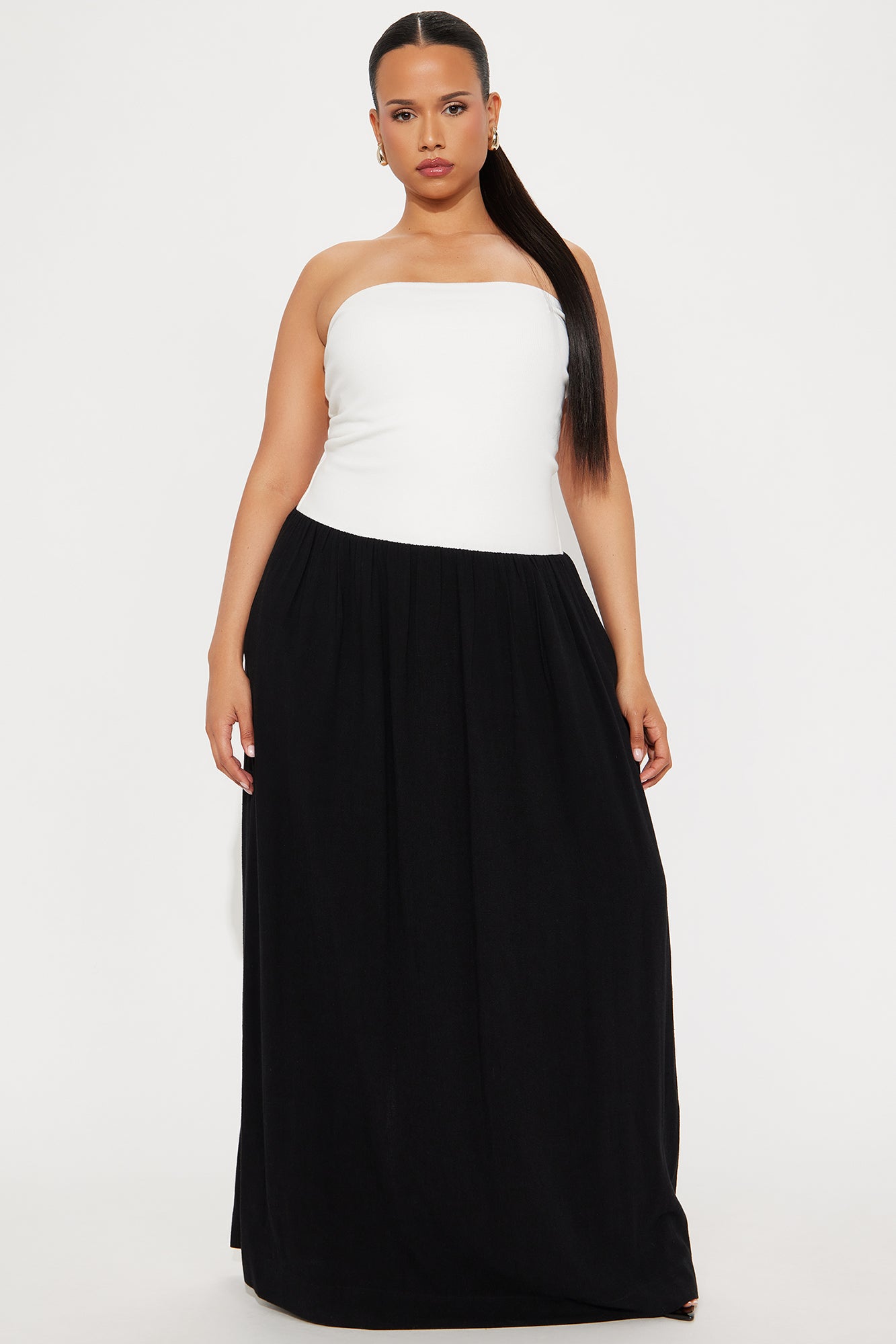Annabelle Linen Maxi Dress - Black/combo - Image 4