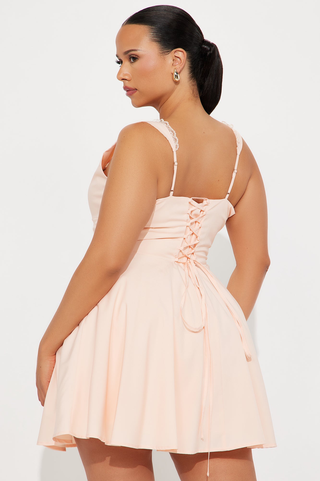 Truly Yours Corset Mini Dress - Blush - Image 6