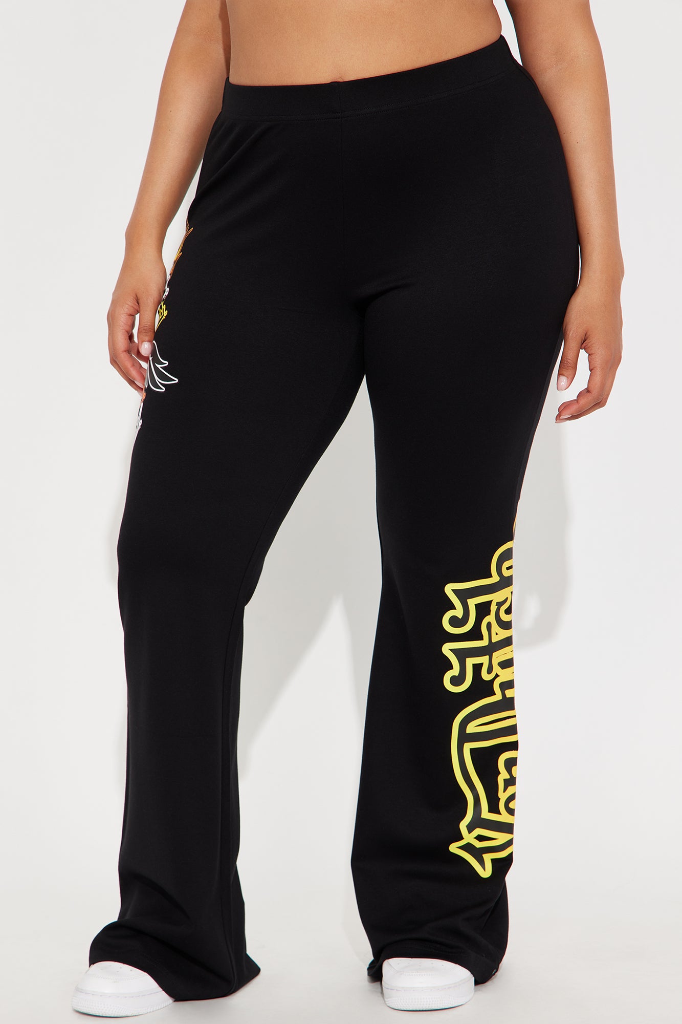 Von Dutch Fiery Heart Flared Pant - Black - Image 7