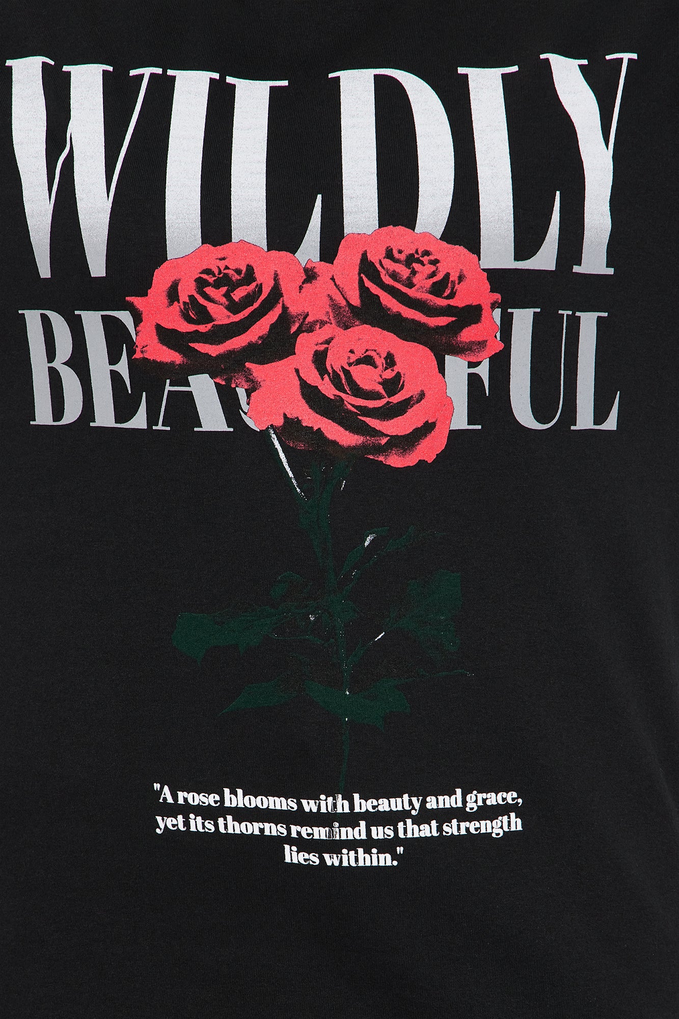 Wildly Beautiful Oversized Tee - Black - Image 7