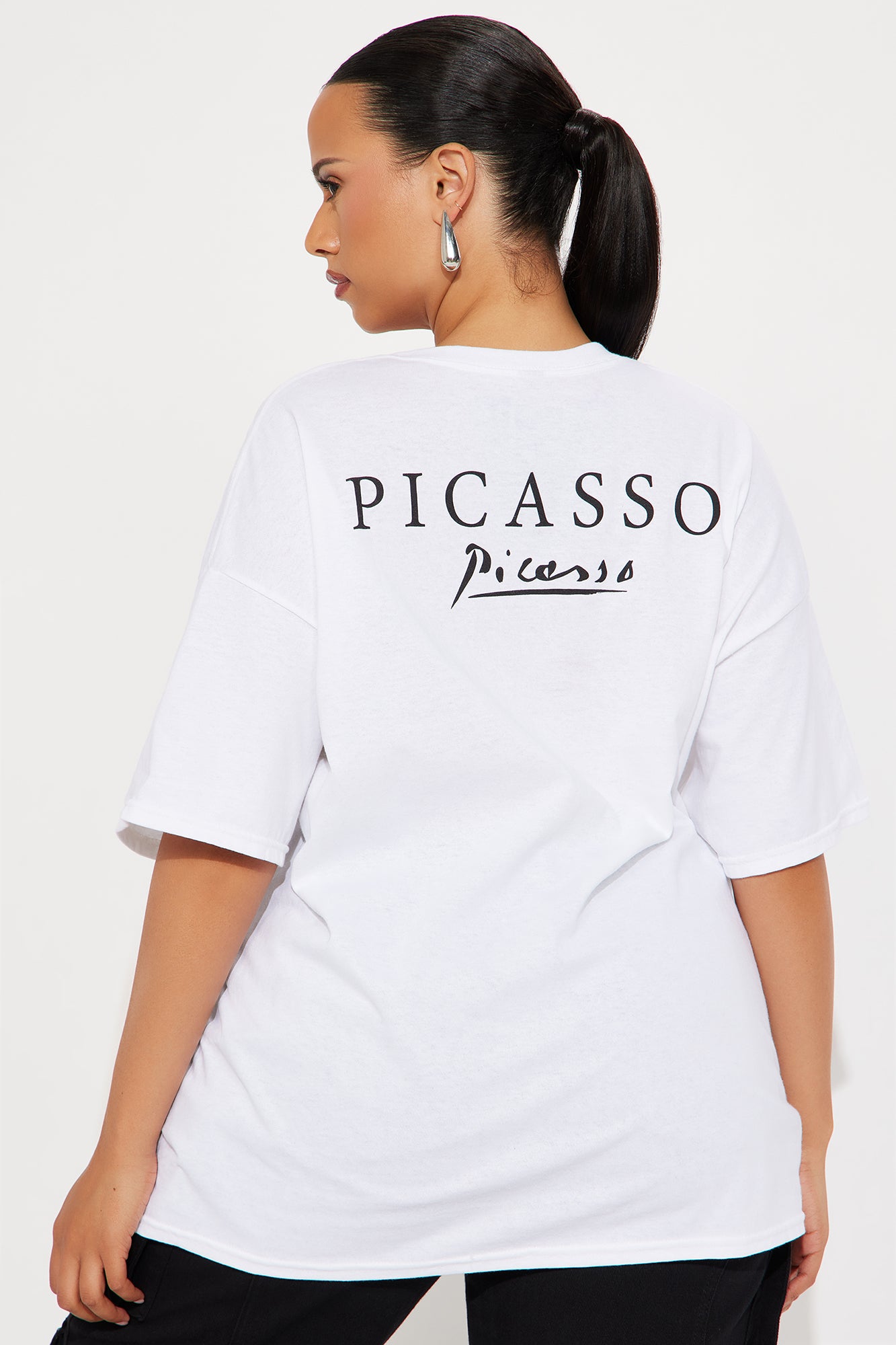 Pablo Picasso Oversized Tee - White - Image 9
