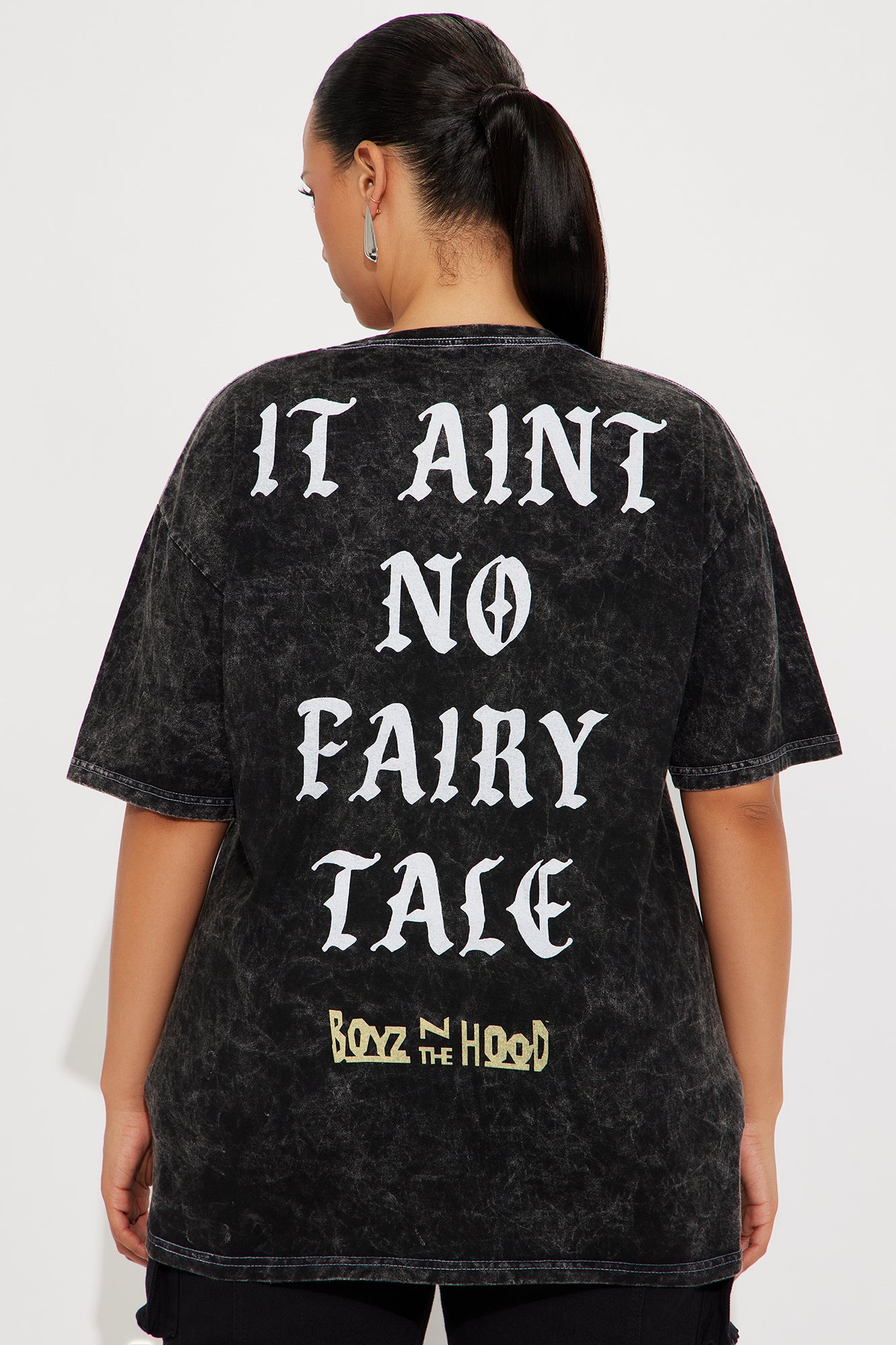 Boyz N The Hood Washed Oversized Tee - Black - Image 9