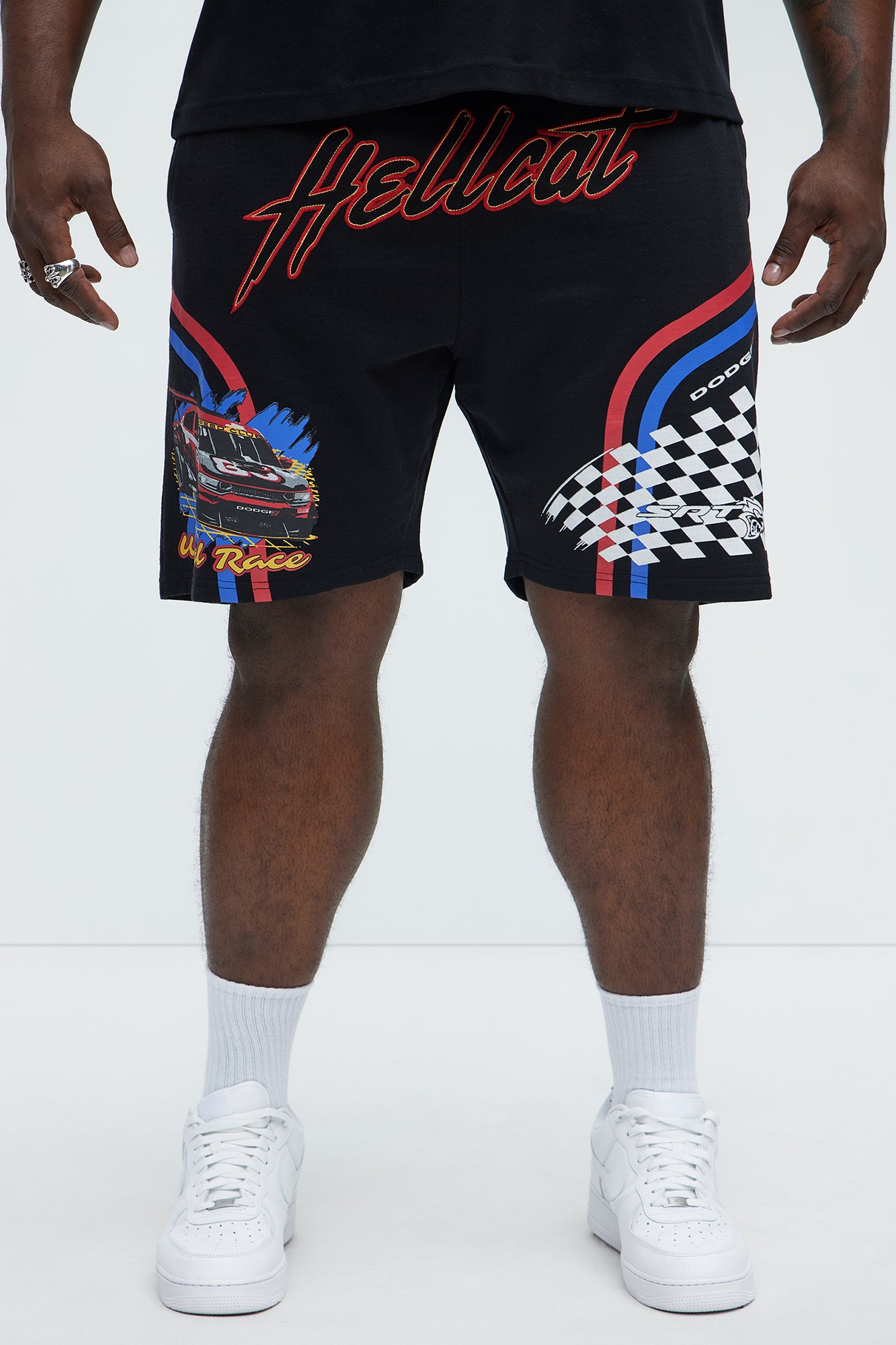 Hellcat World Race Sweatshorts - Black - Image 6