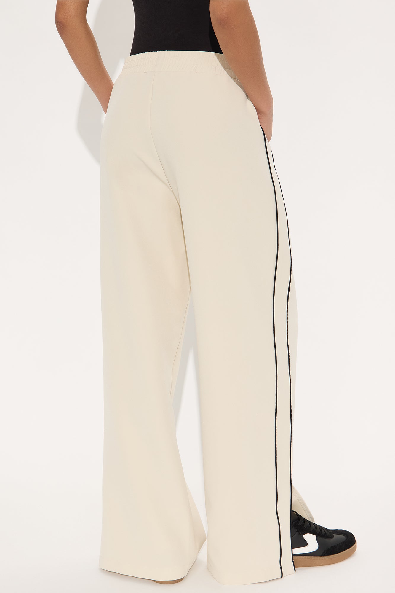 Gillian Track Trouser Pant - Cream - Image 3