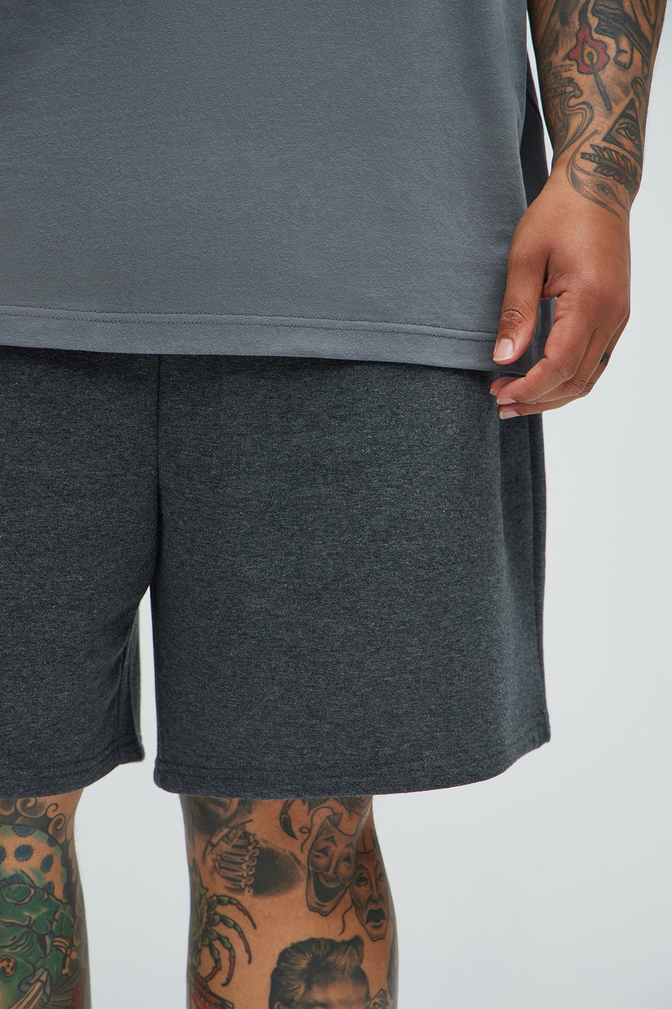 Tyson Sweatshort - Charcoal - Image 6