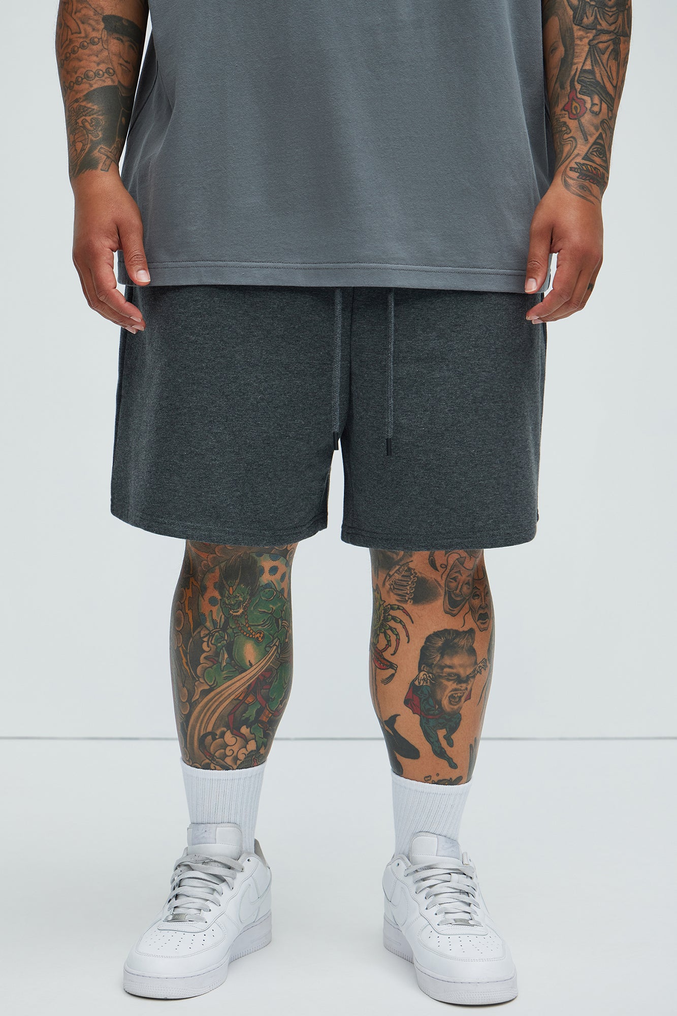 Tyson Sweatshort - Charcoal - Image 5