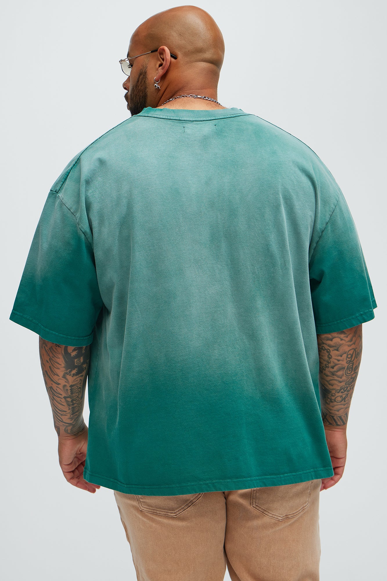 Dion Relaxed Tee - Green - Image 6