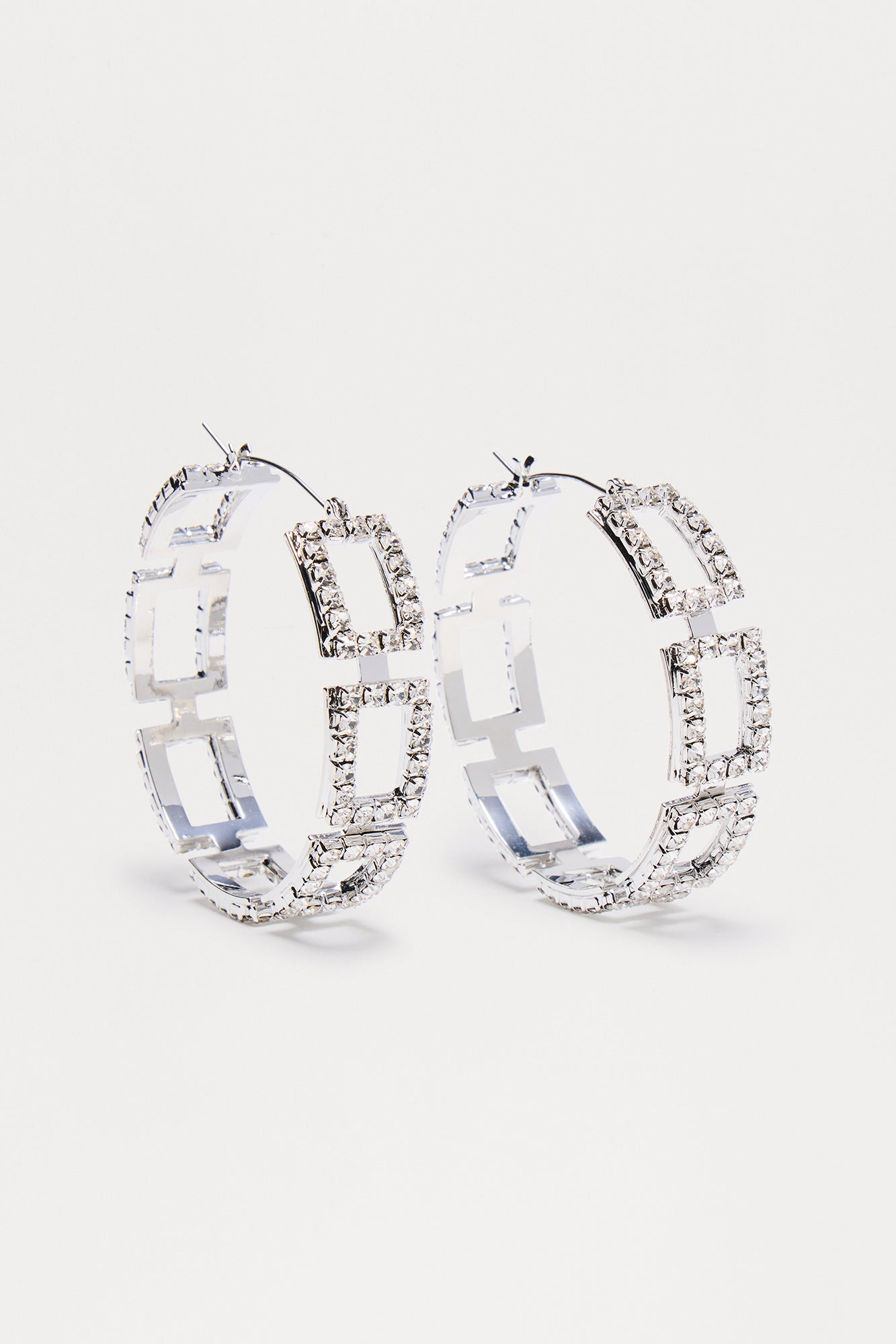 Alix Hoop Earrings - Silver - Image 3