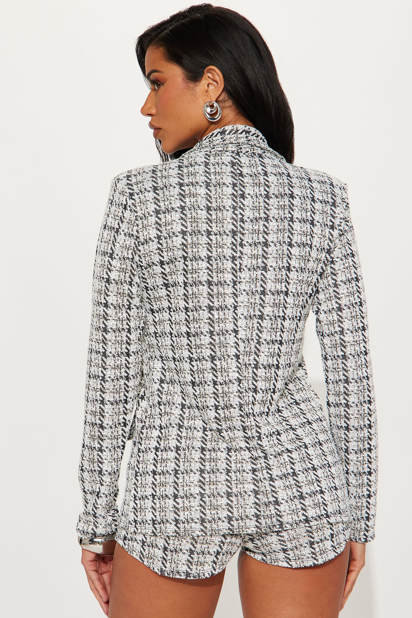 Get A Clue Tweed Blazer - Black/combo - Image 4