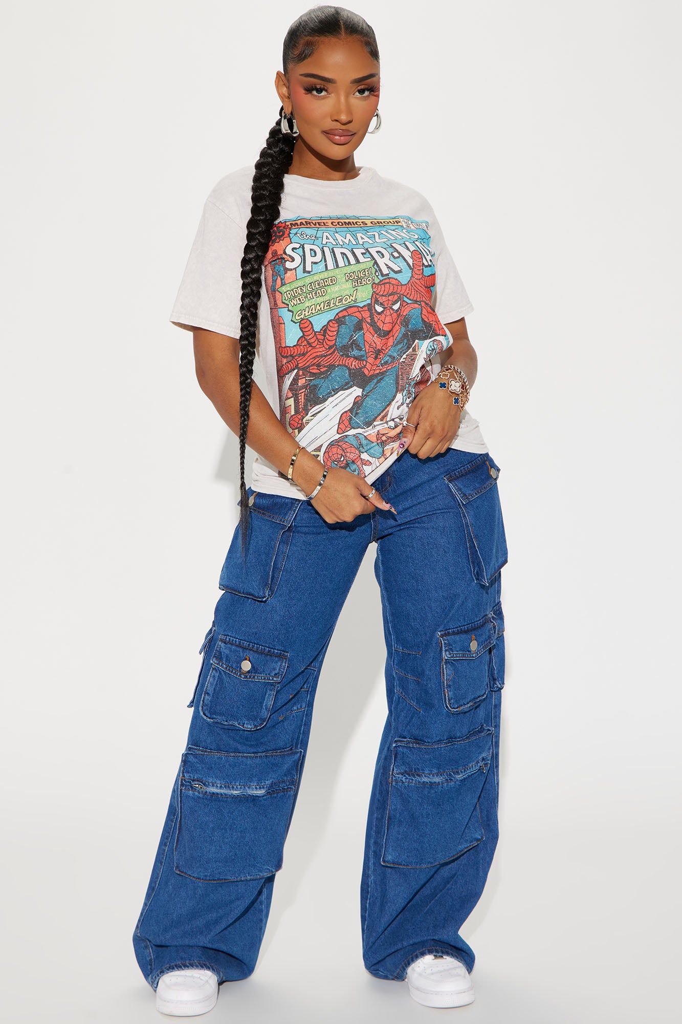 Amazing Spiderman Comic Washed Tee - White/combo - Image 3