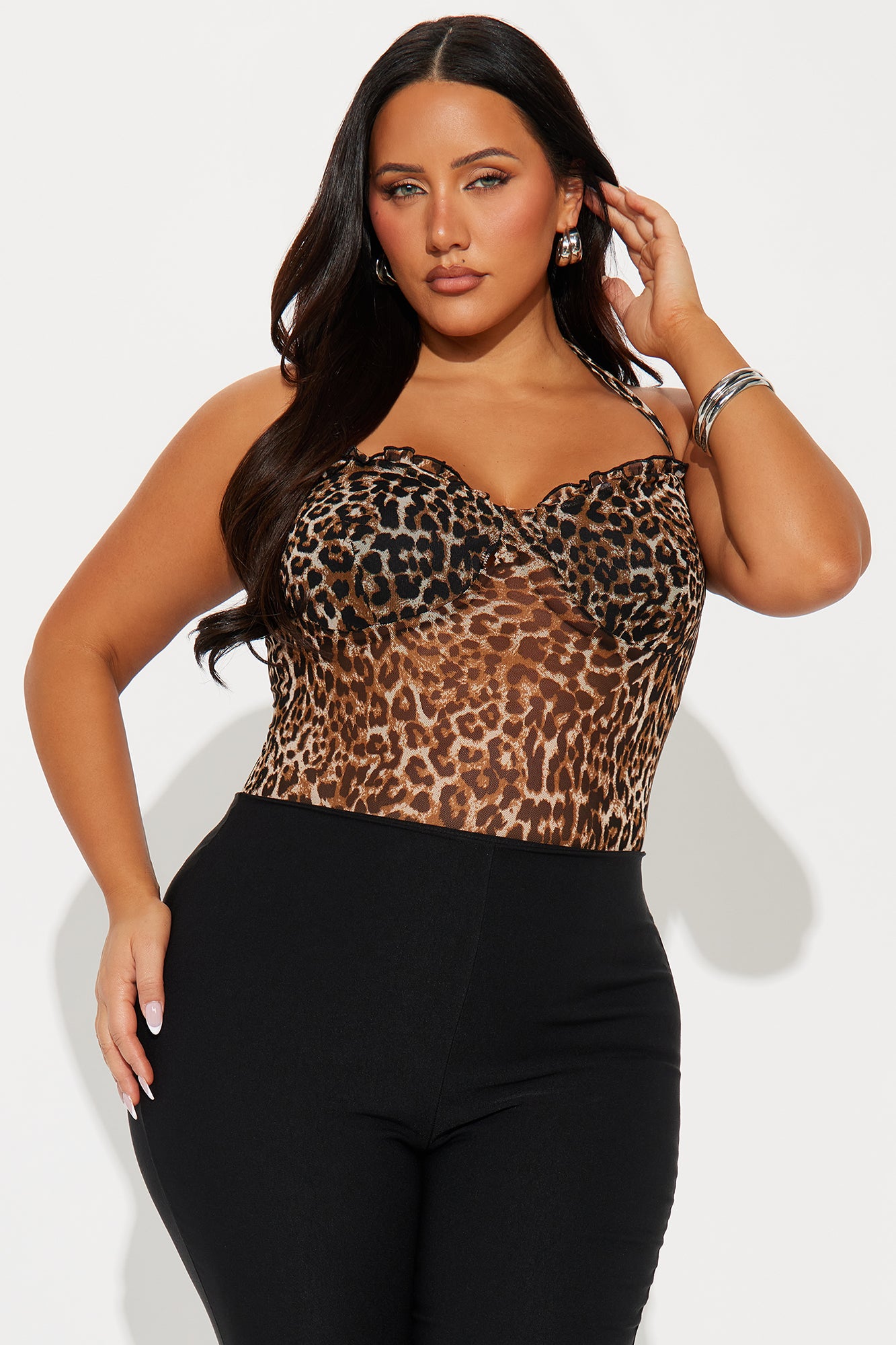 Let's Get A Drink Leopard Bodysuit - Leopard - Image 7