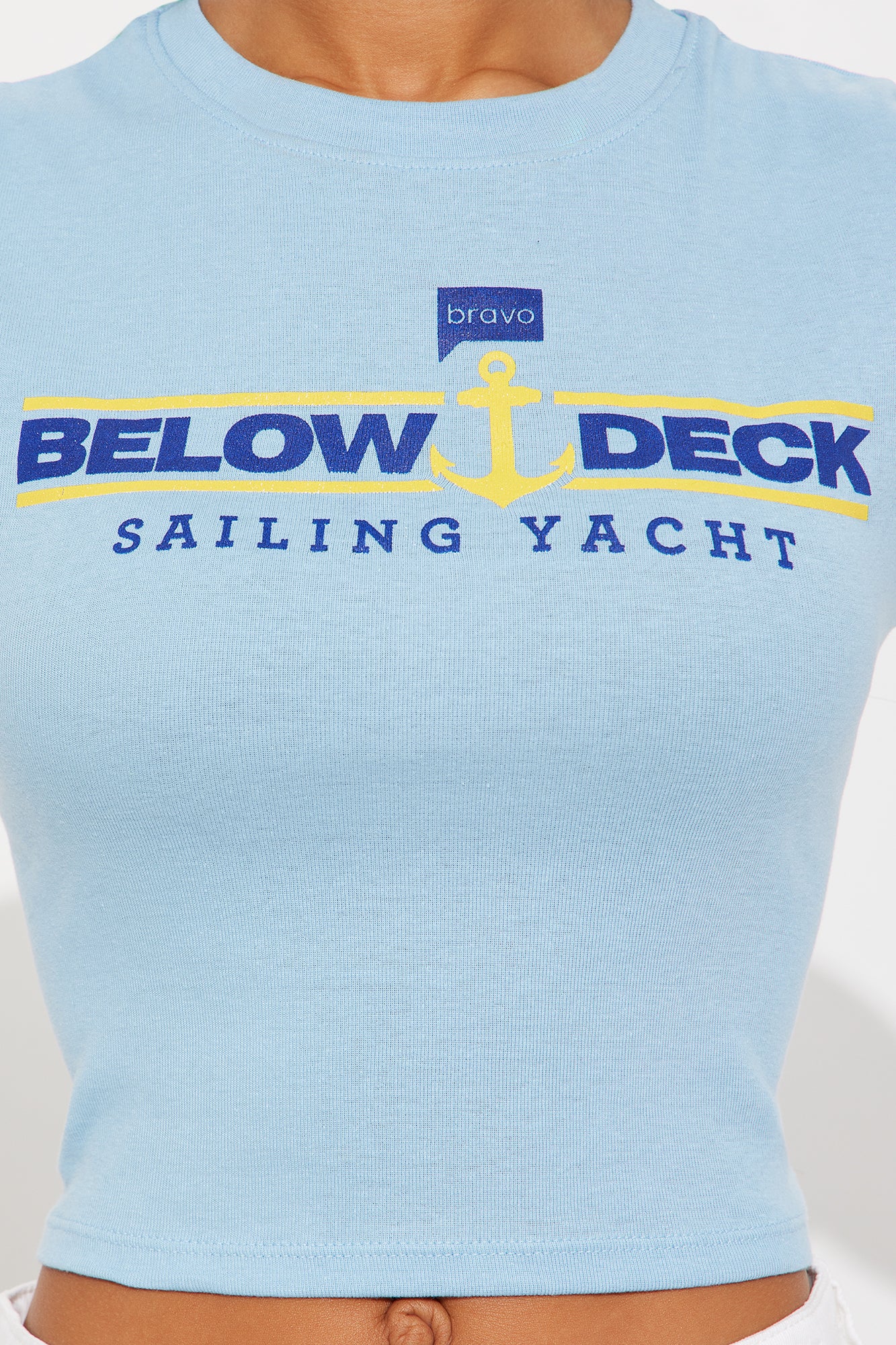 Bravo Below Deck Sailing Yacht Baby Tee - Light Blue - Image 3