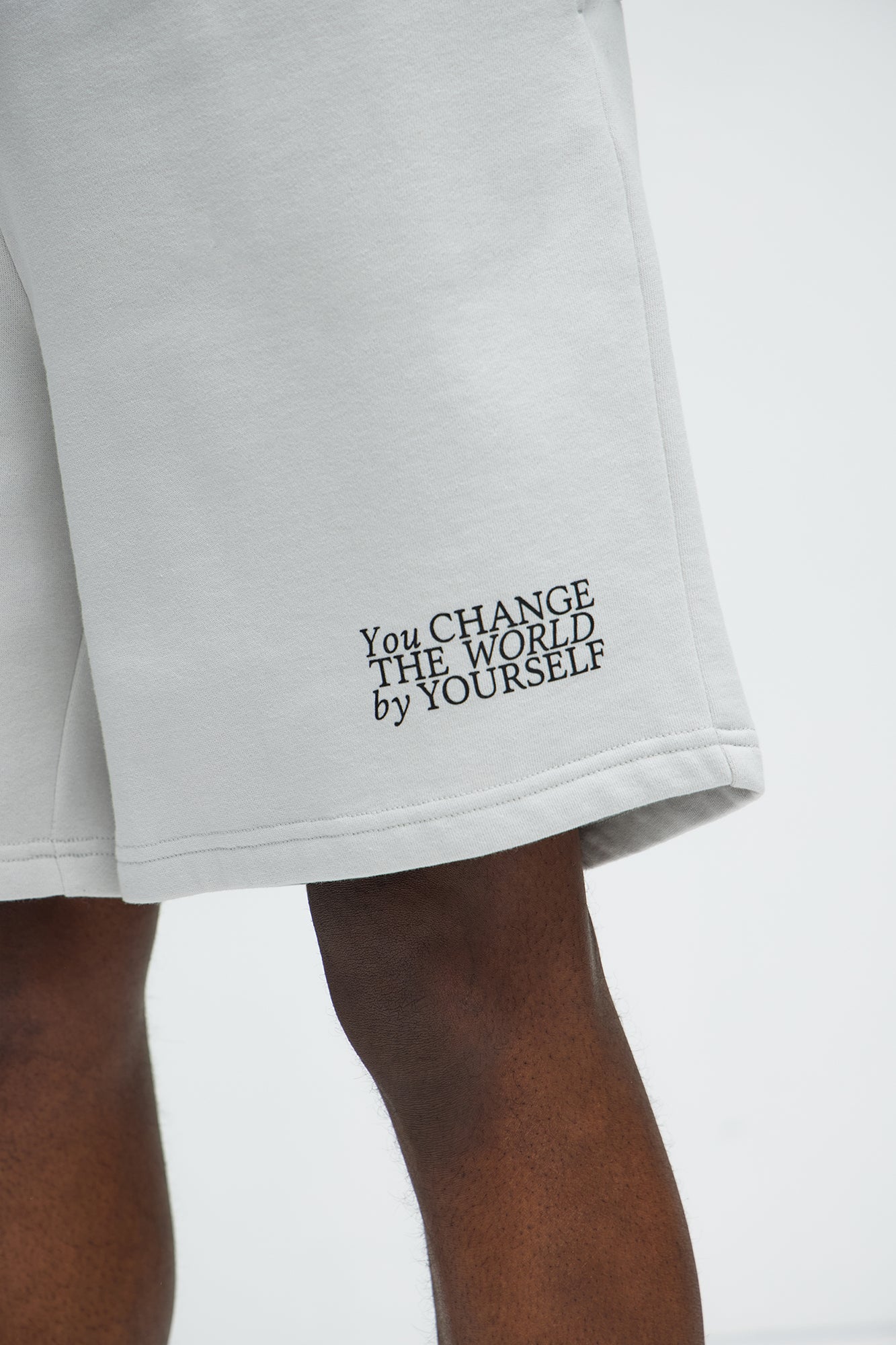 The Future Is In Your Hands Sweatshorts - Grey - Image 4