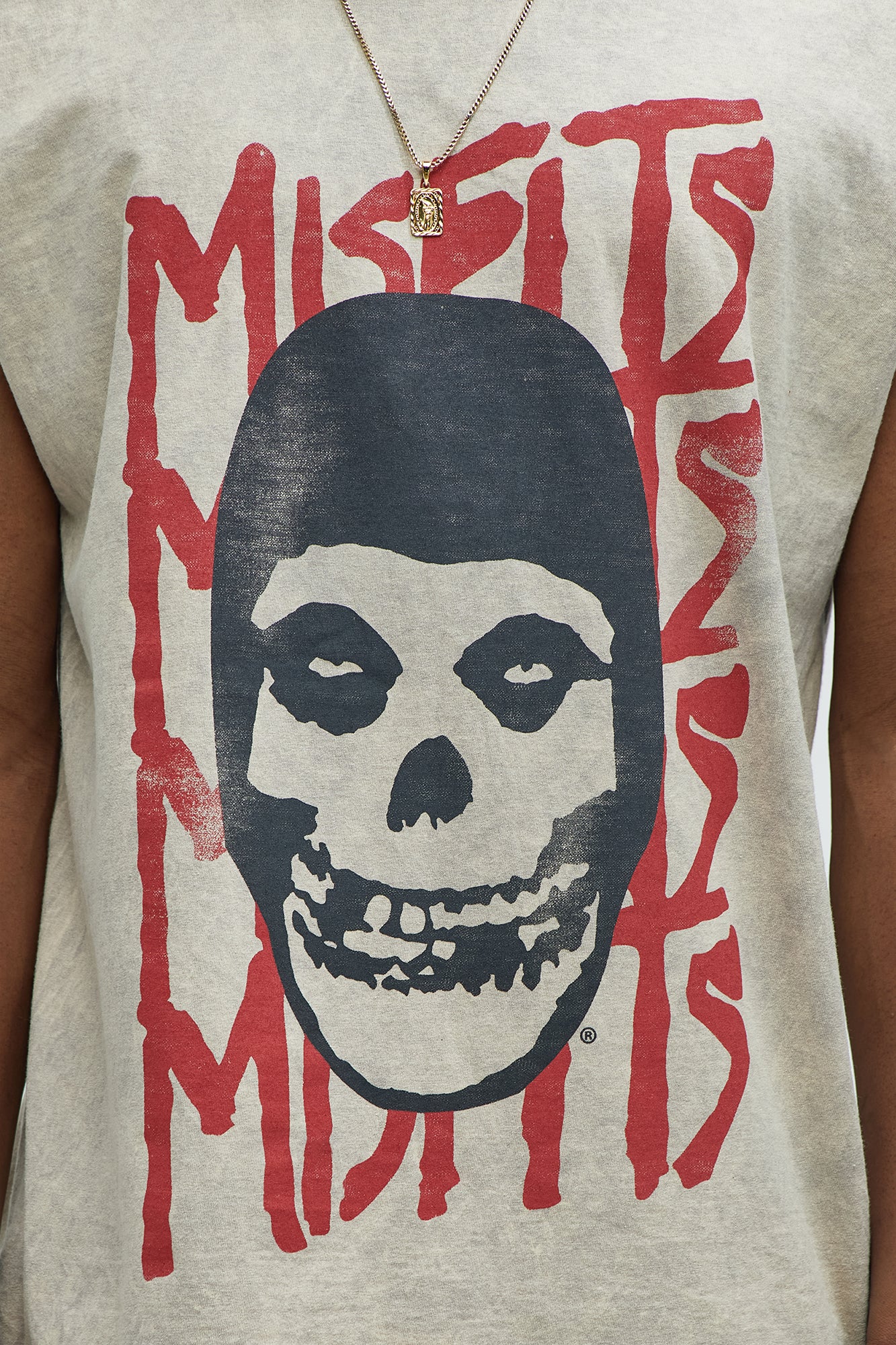 Misfits Muscle Tee - Taupe - Image 3