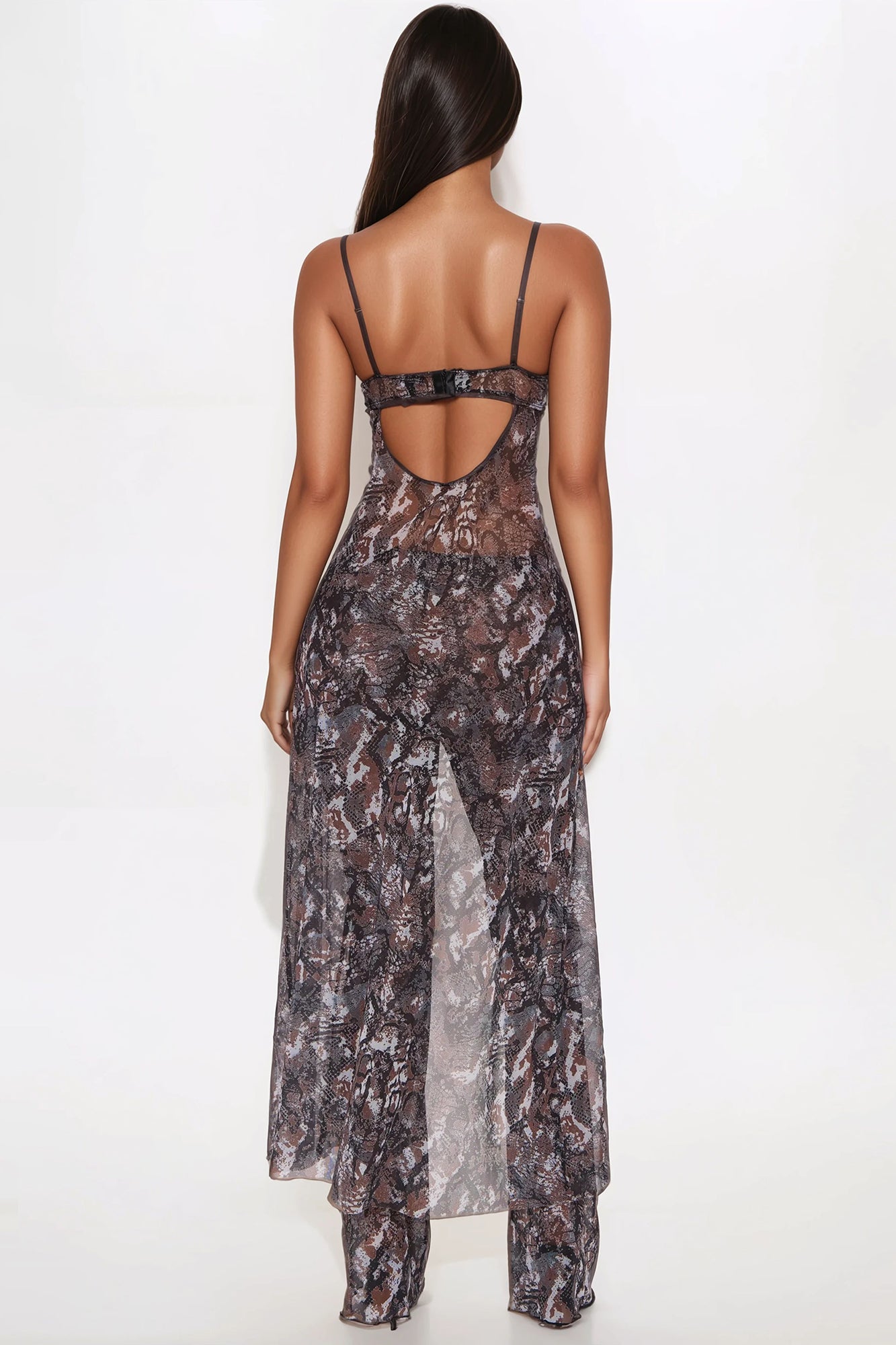 Exotic Nights Animal Print Pant Set - Black/combo - Image 3