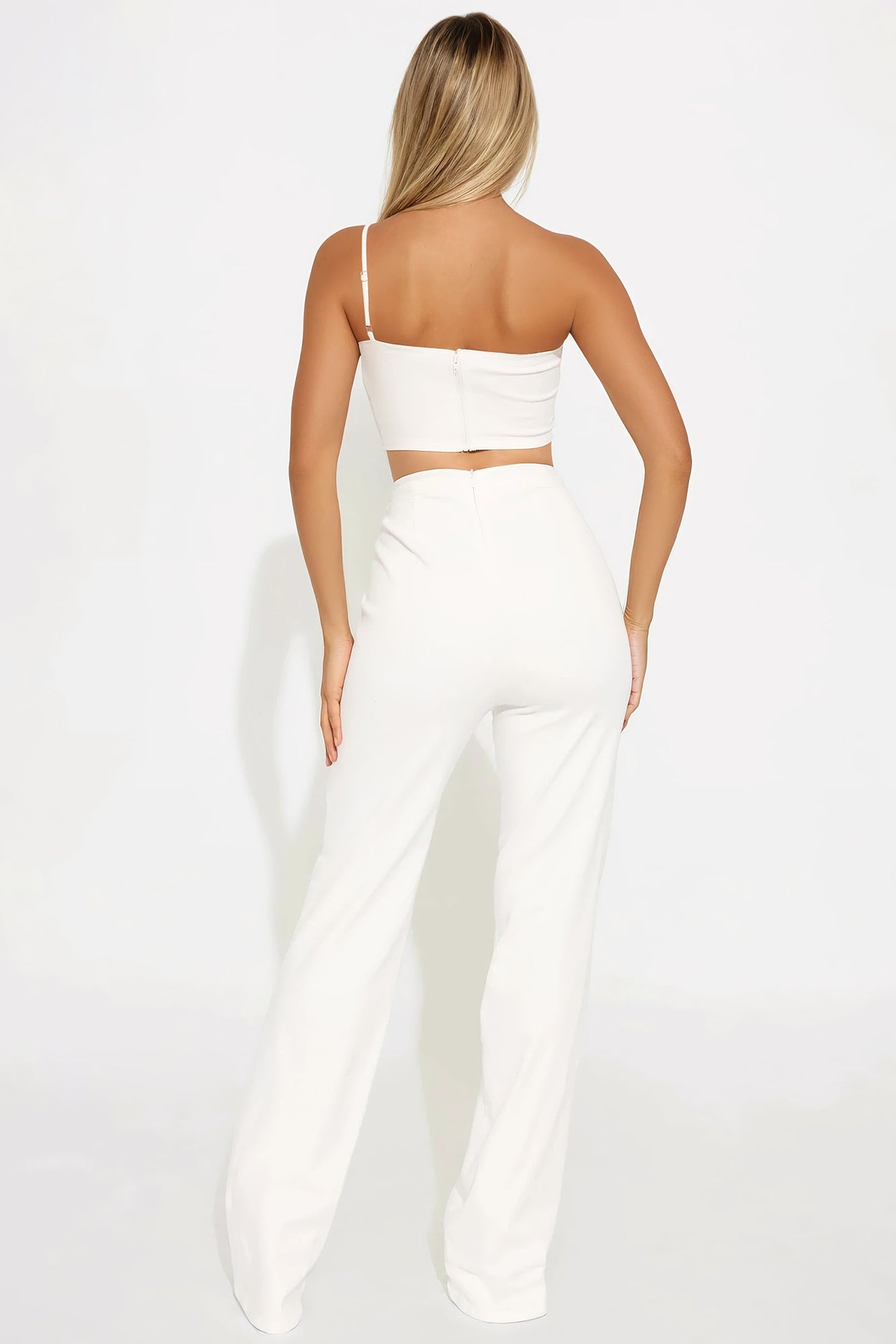 Denise Denim Pant Set - White - Image 3